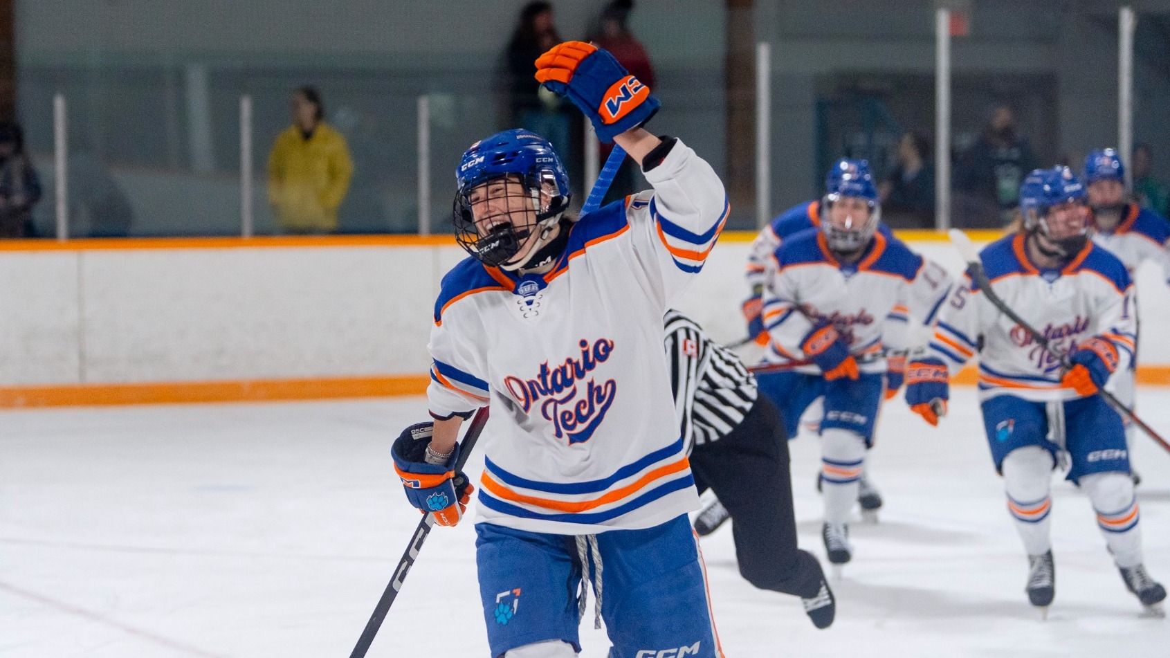 Krulicki celebrating a goal