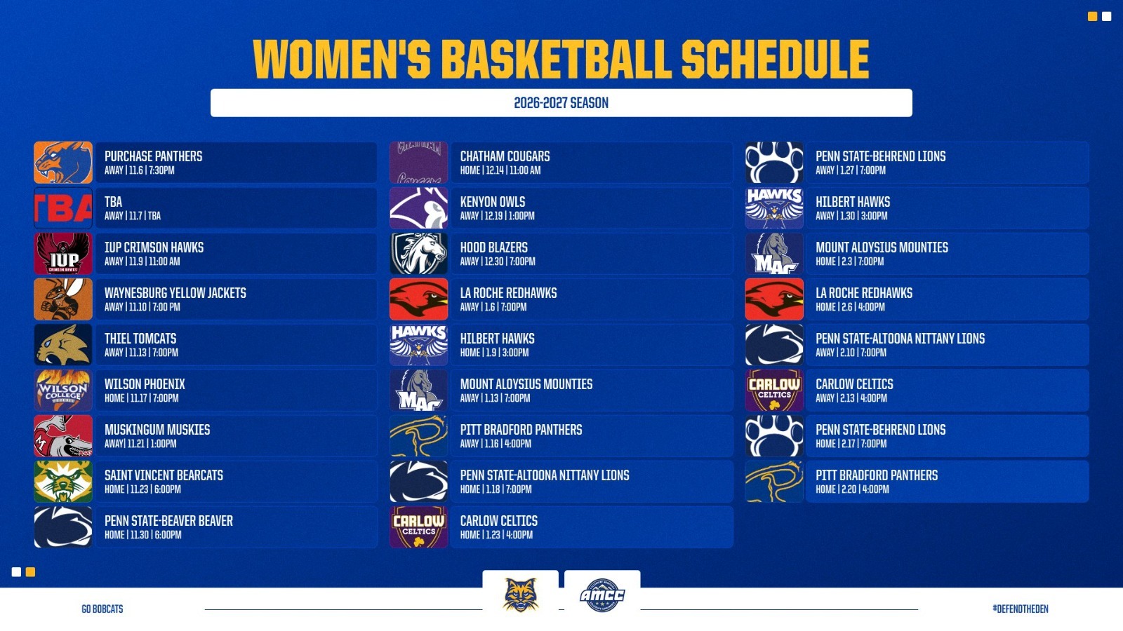 wbb schedule release 2627