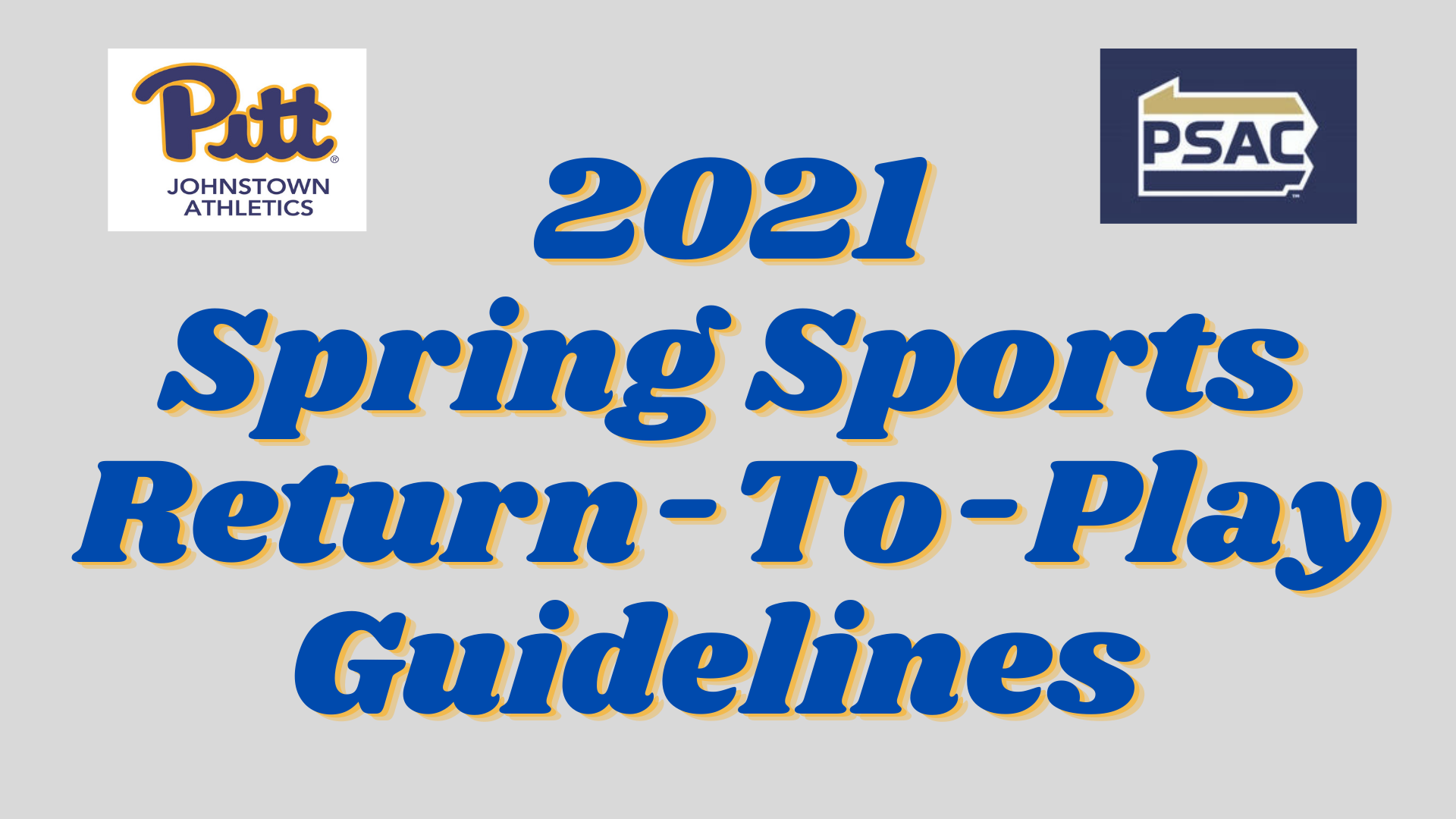 PIttJohnstown, PSAC Announce 2021 Spring Sports ReturntoPlay