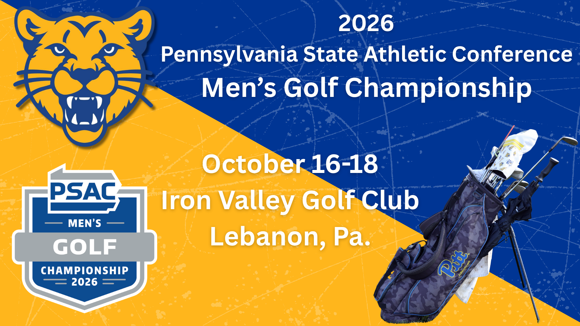 2026 PSAC Men's Golf Championships-Graphic