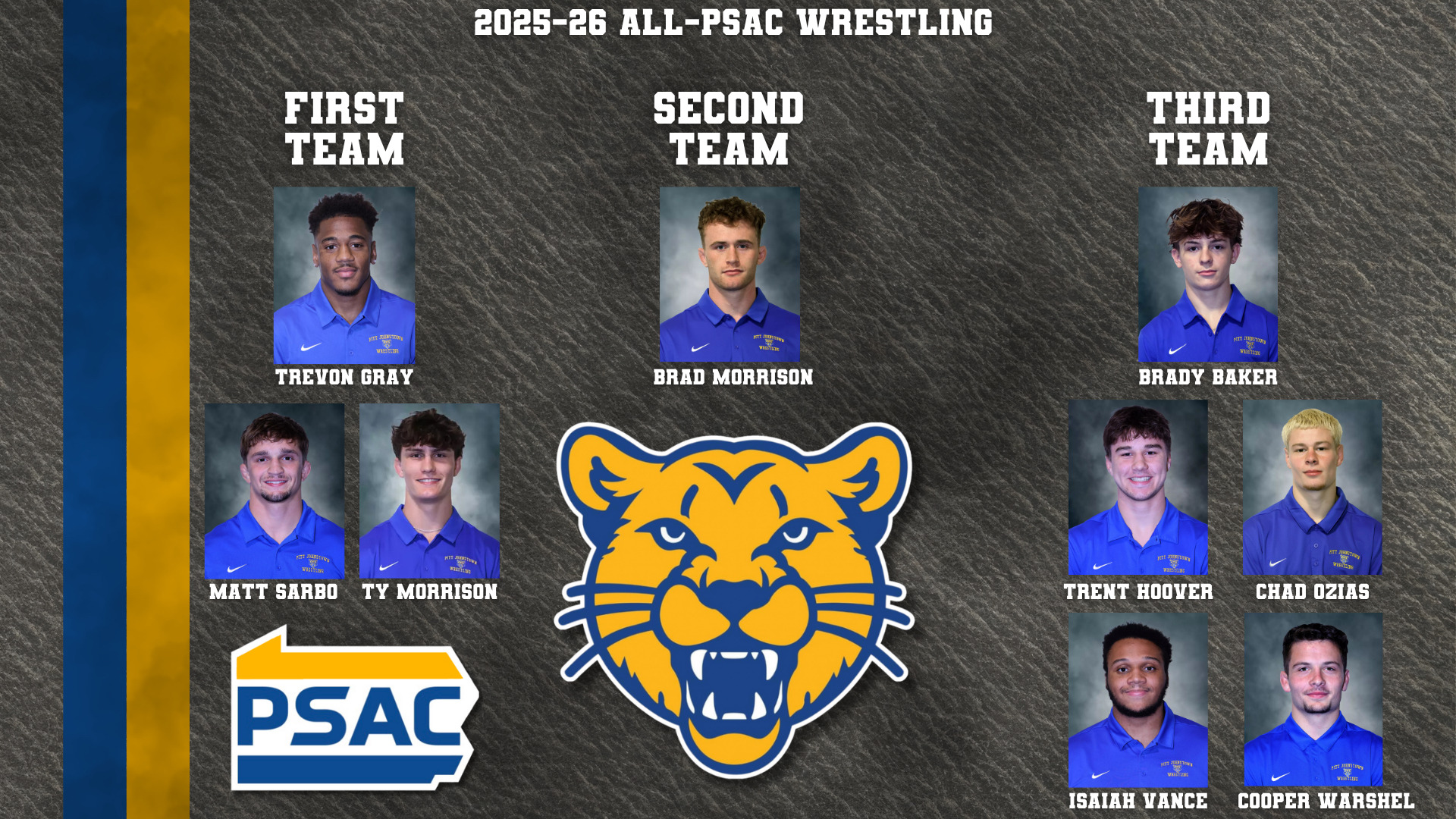 2025-26 All-PSAC Wrestling Graphic