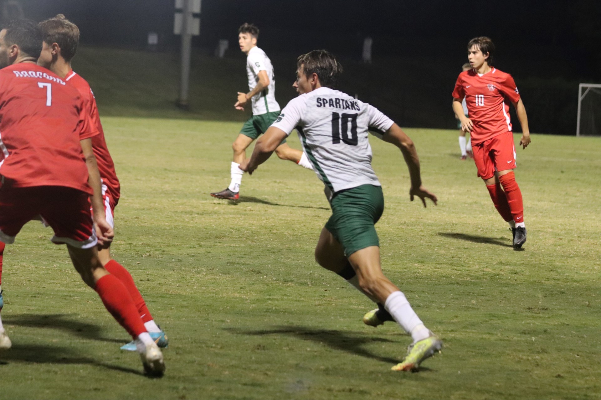 Spartans Shoot Their Shot but Can't Find the Mark, Men's Soccer Falls