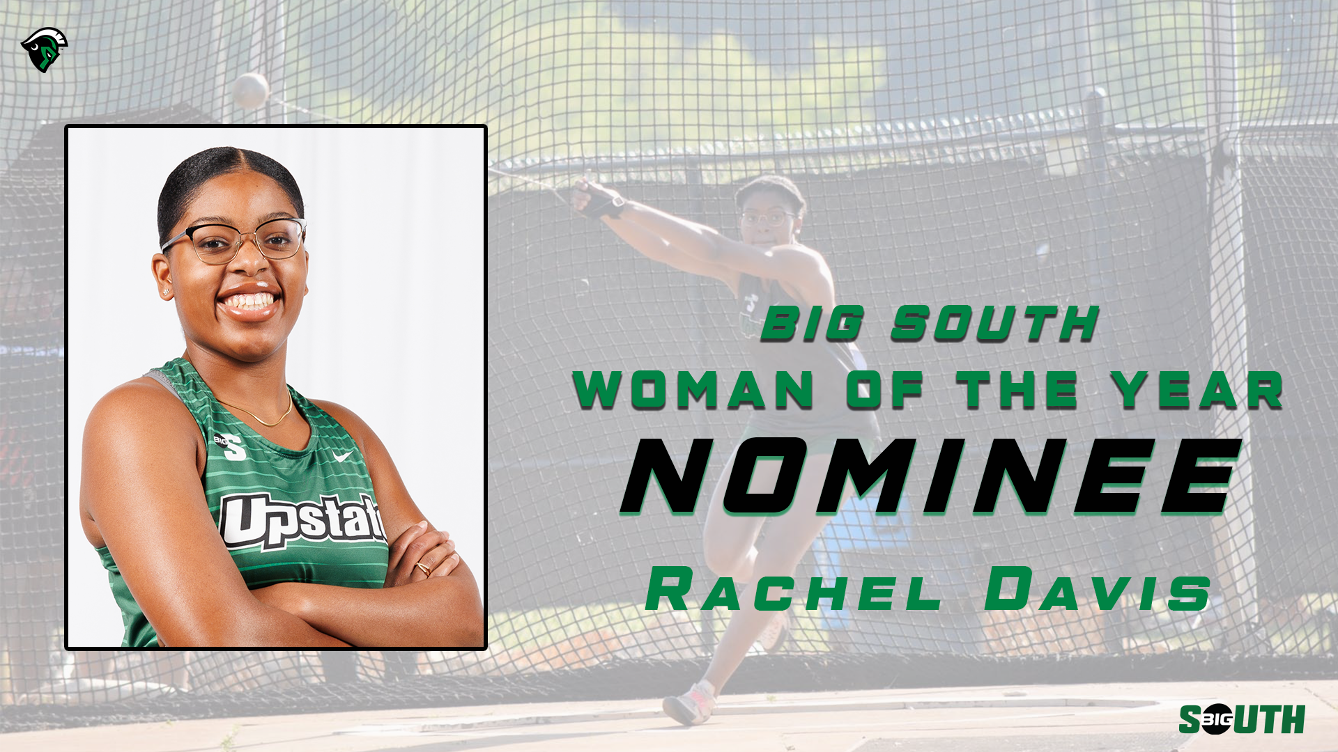 Rachel Davis Big South Woman of the Year Nominee