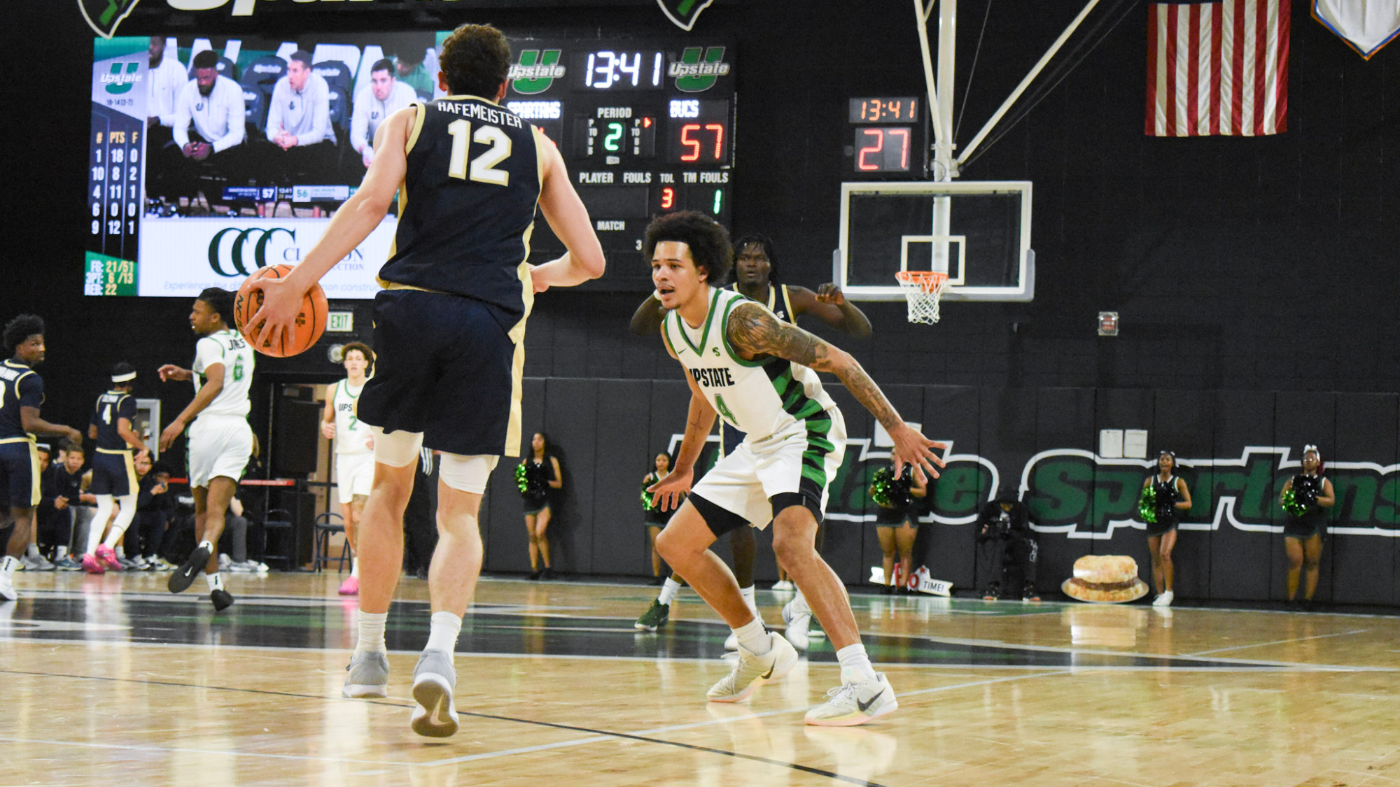 Carmelo Adkins picking up full court against Charleston Southern (2/7/26)