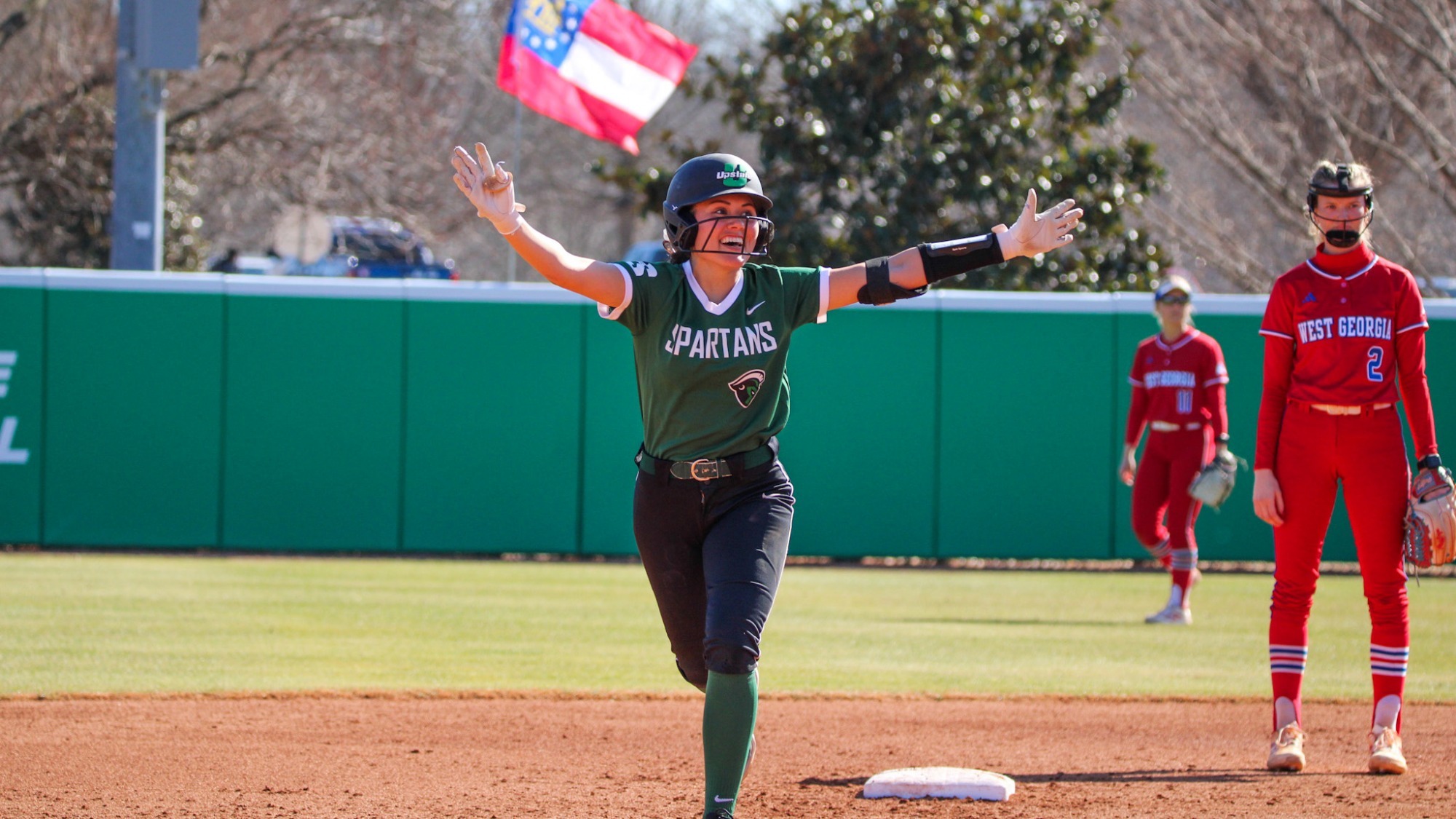 Emily Stern adding her first collegiate homerun against West Georgia (2/13/26)
