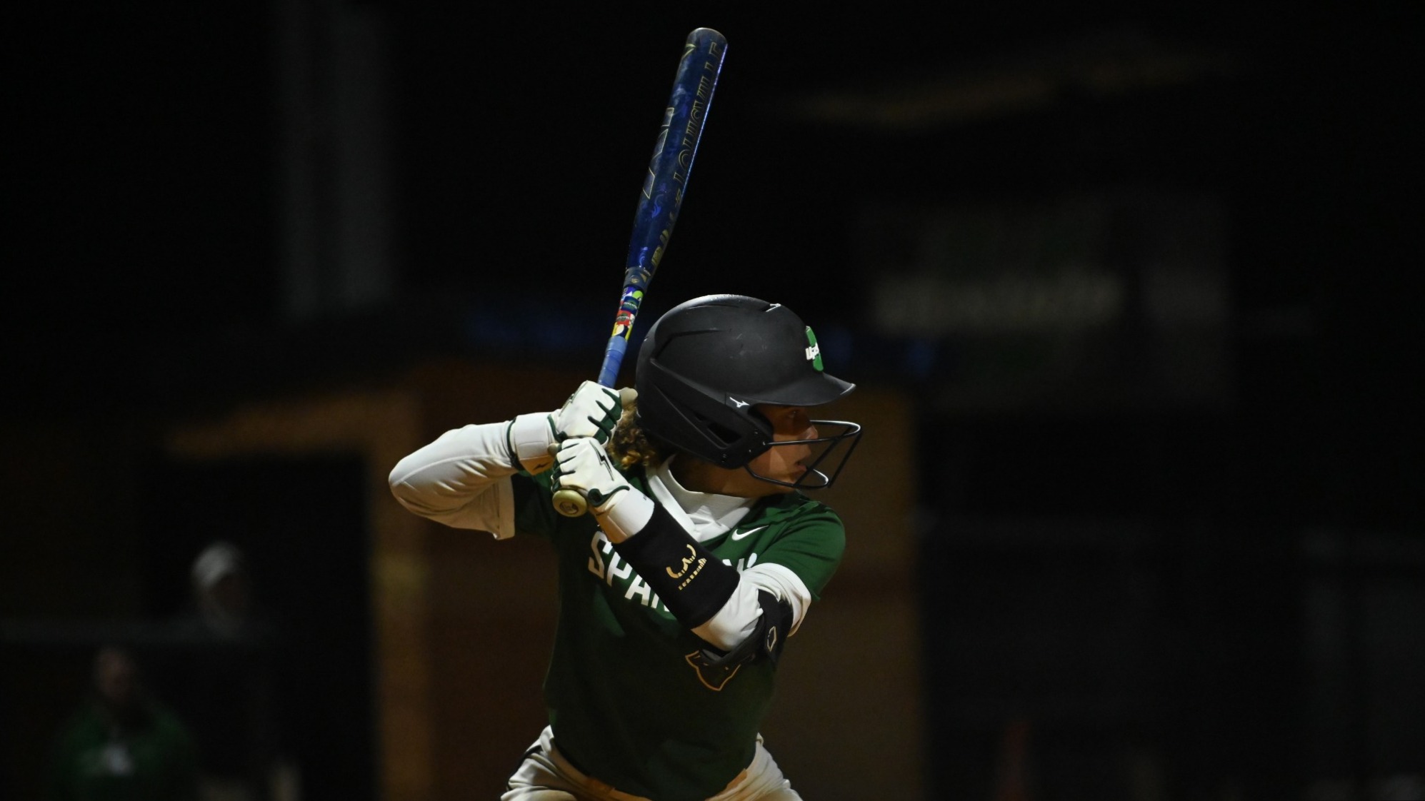 Taliyah Thomas at bat against Towson (2/6/26)