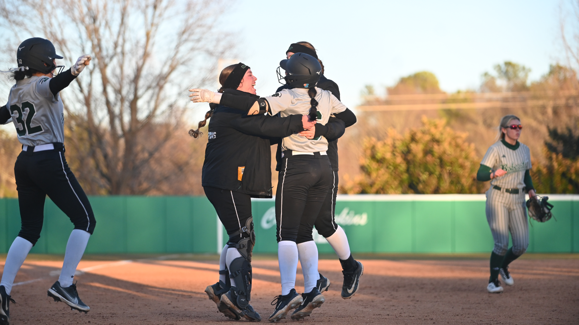 Upstate Softball celebrating after a walk-off