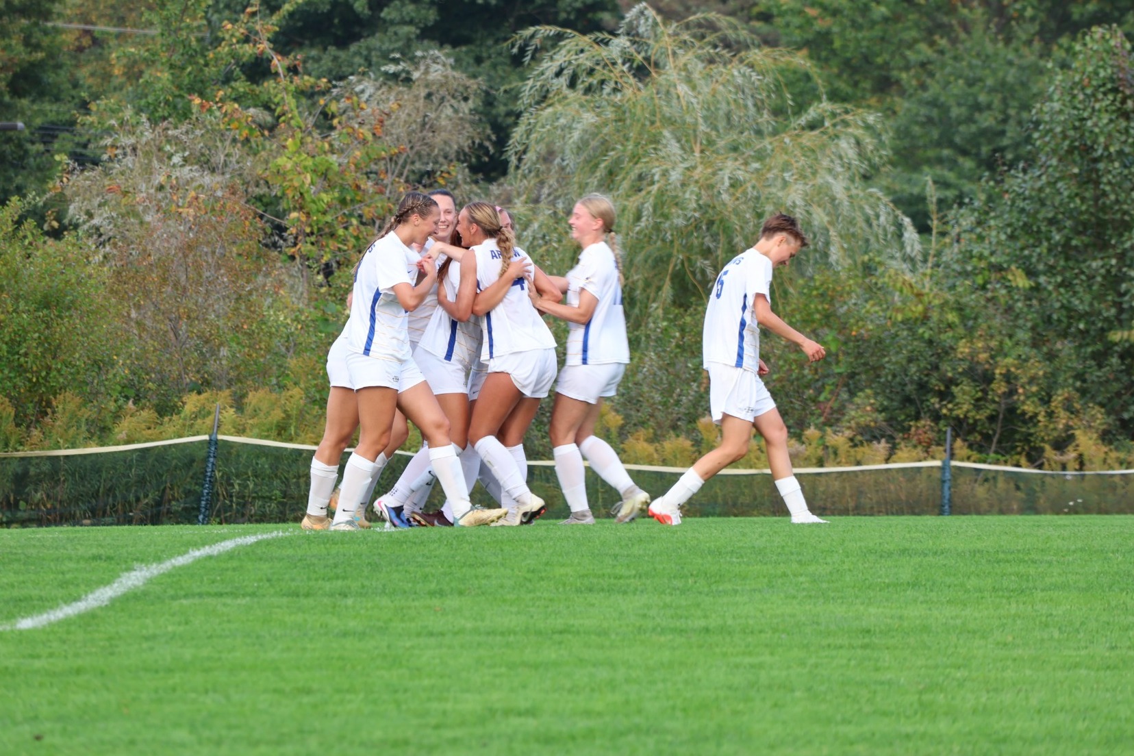 Soccer Team Celebrating After Goal