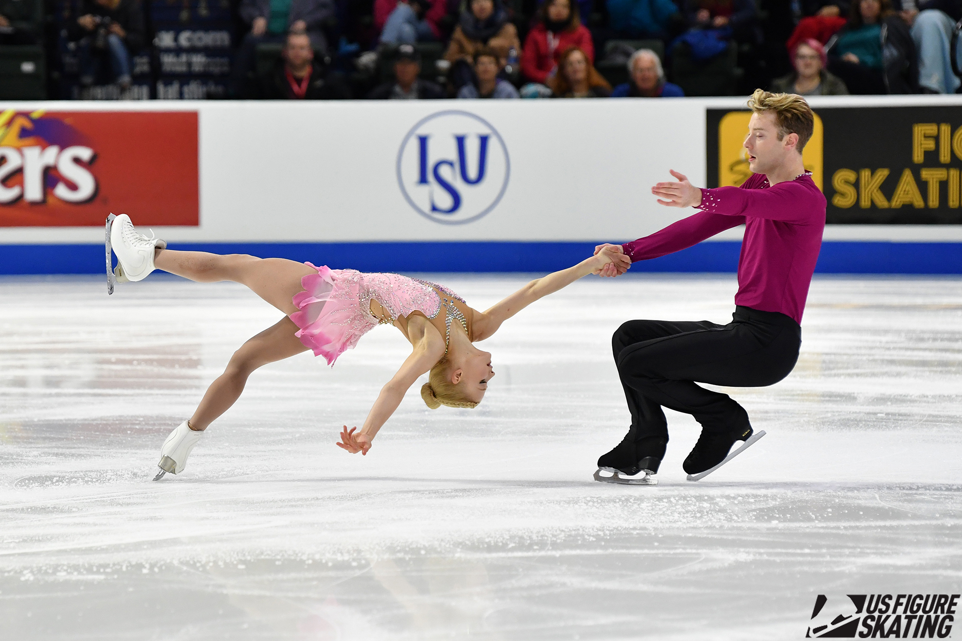 Nica Digerness and Danny Neudecker SP Skate America