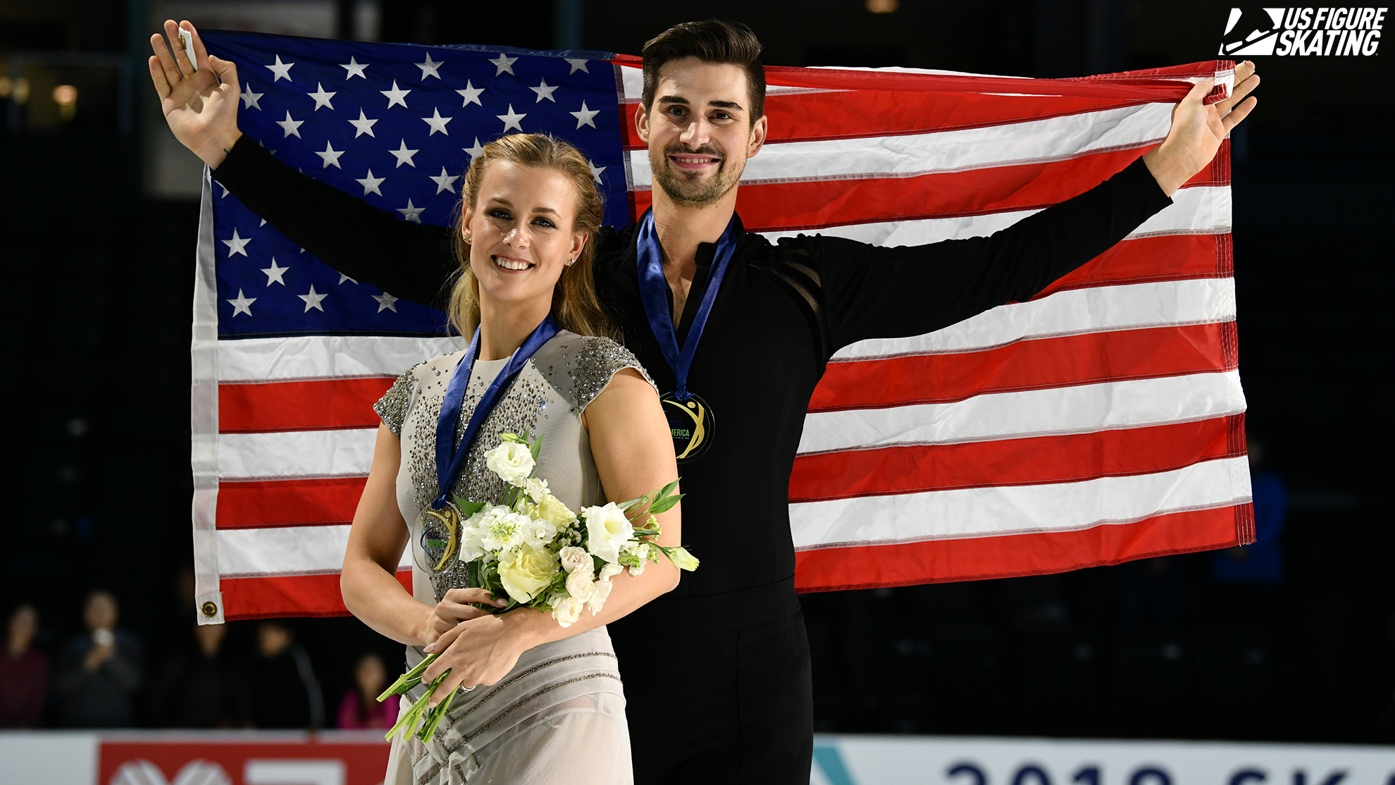 Hubbell and Donohue Skate America gold