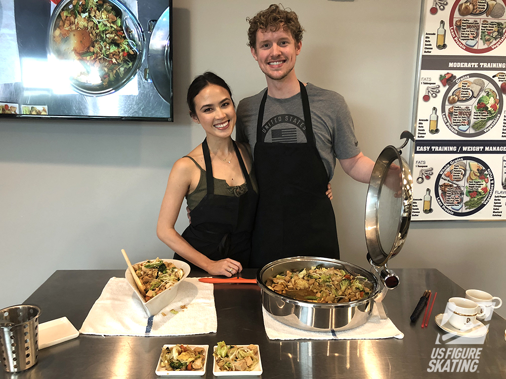 Cook with Madison Chock and Evan Bates