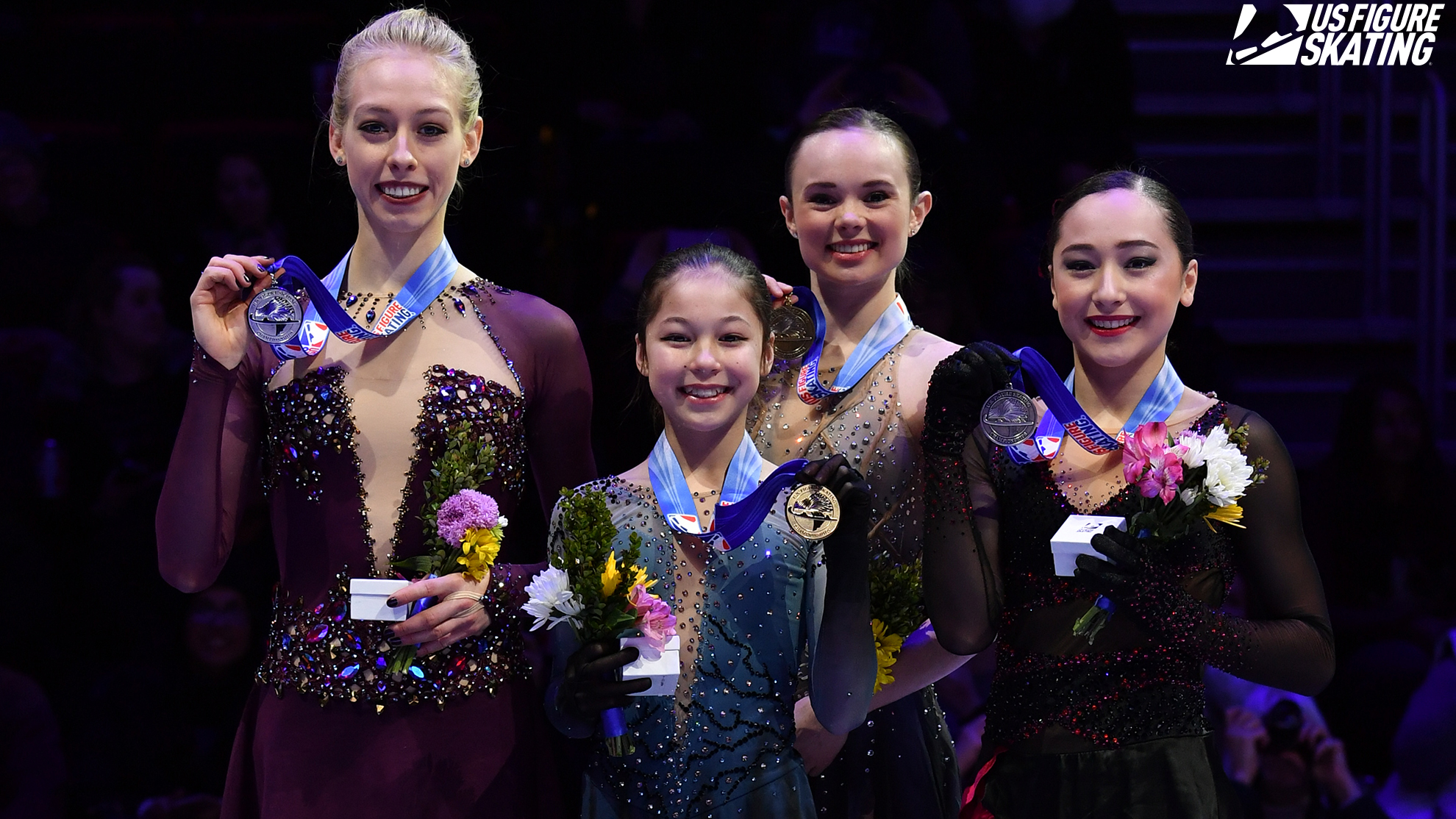 2019 U.S. Championships senior ladies podium
