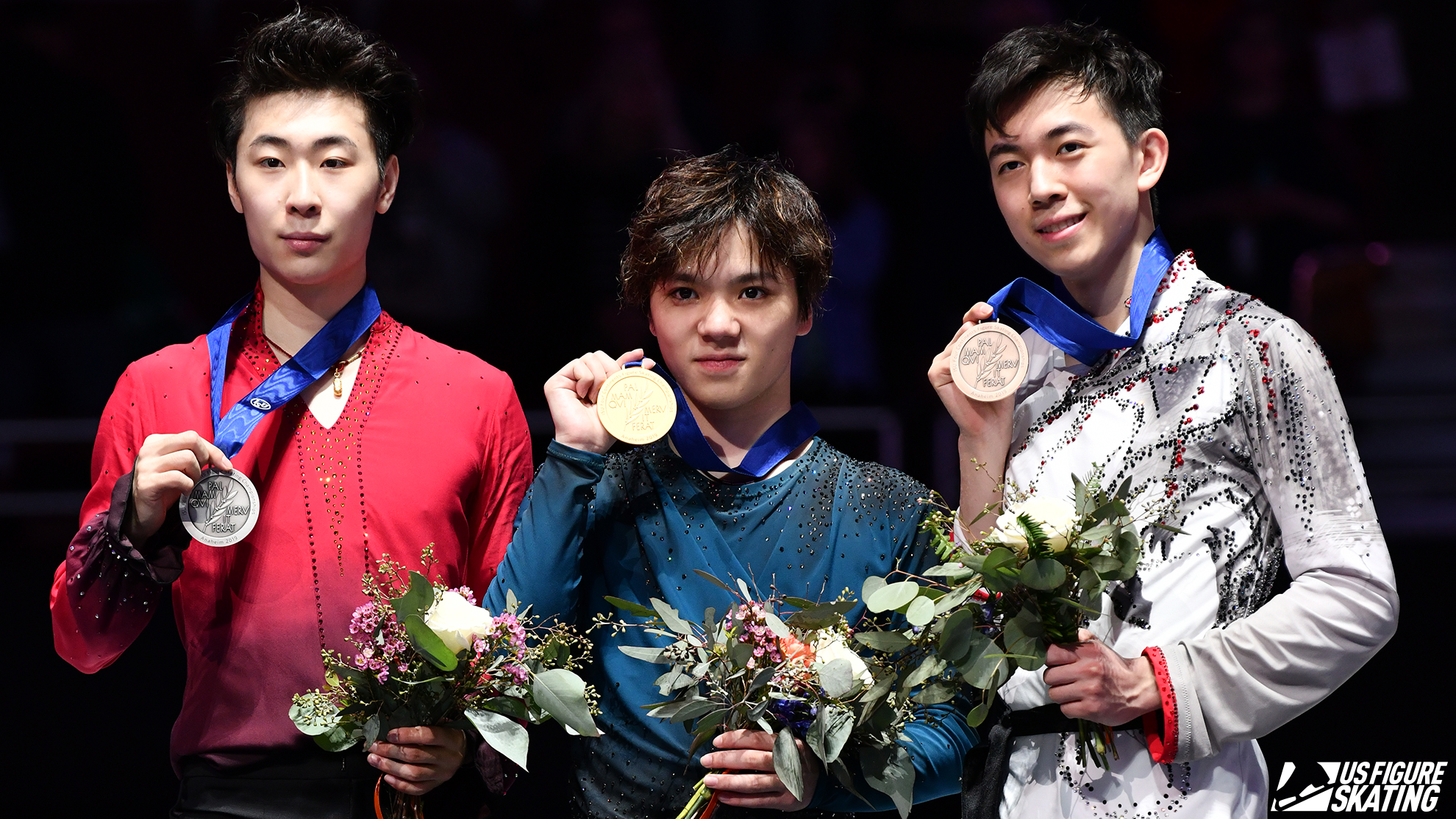 2019 Four Continents Men's Podium Vincent Zhou