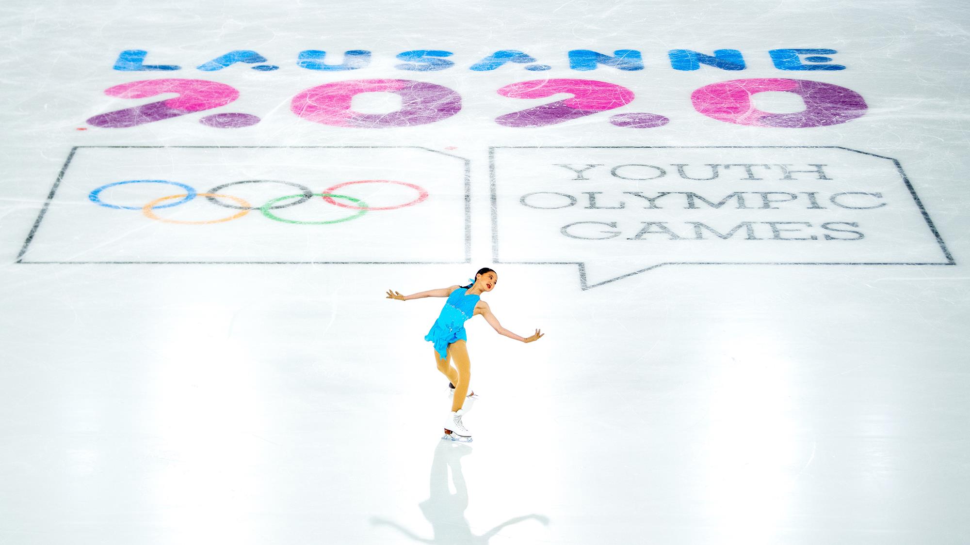 LAUSANNE, SWITZERLAND - JANUARY 11: Kate Wang of the United States competes in the Figure Skating Women Single Skating Short Program during day 2 of the Lausanne 2020 Winter Youth Olympics during day 2 of the Lausanne 2020 Winter Youth Olympics on January 11, 2020 in Lausanne, Switzerland. (Photo by David Ramos/Getty Images)