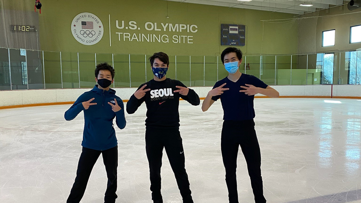 Colorado Springs Boys at Ice Hall - Hiwatashi, Pulkinen, Zhou