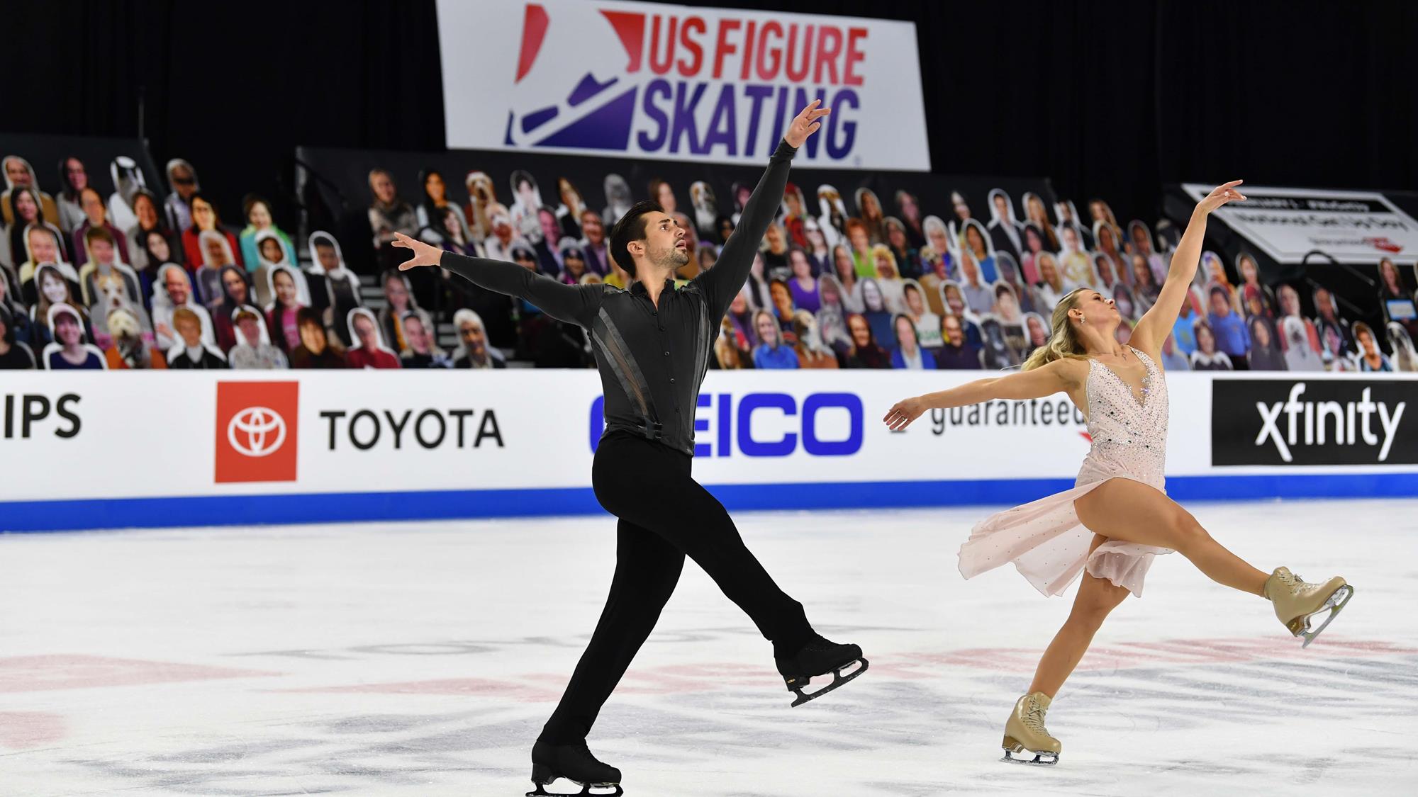 Madison Hubbell and Zachary Donohue skate their “Hallelujah