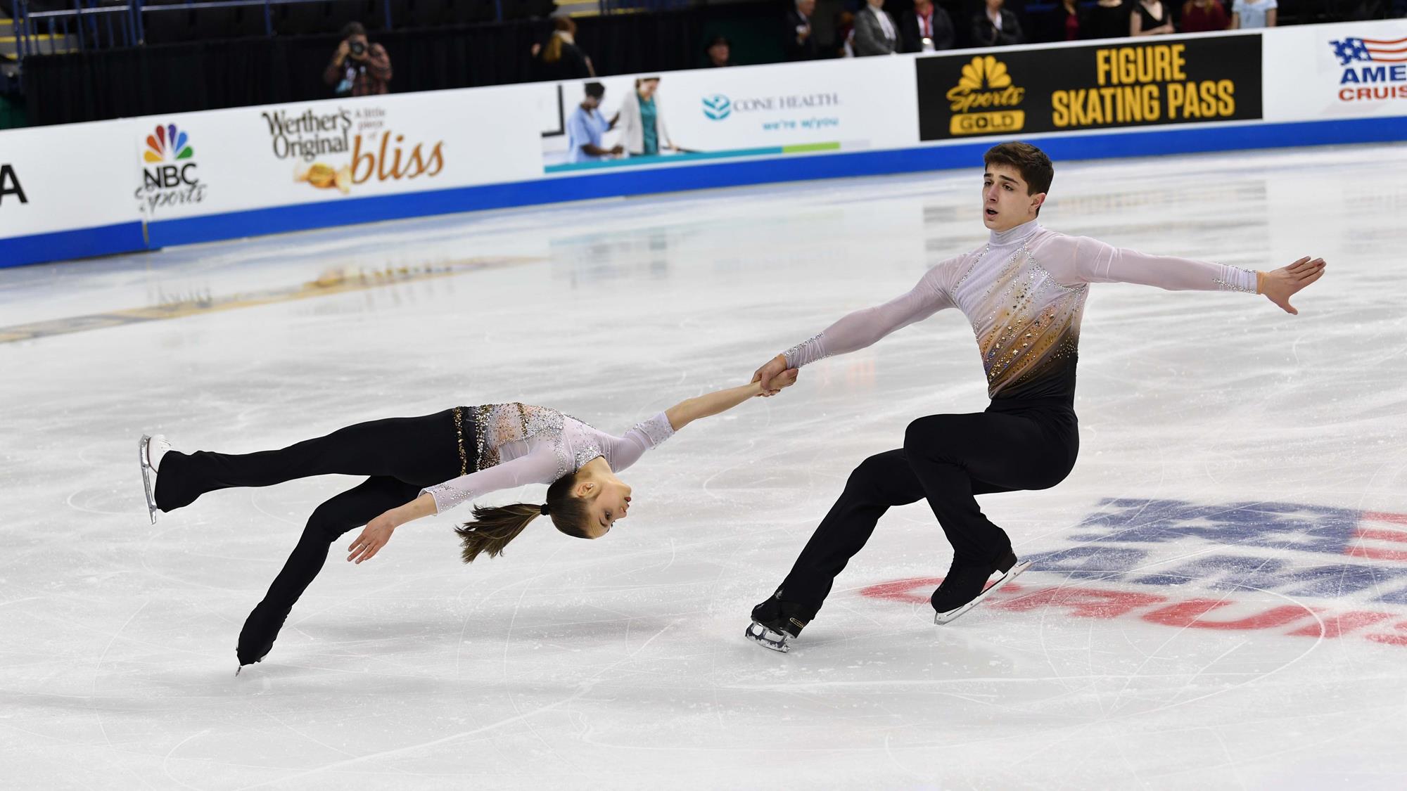 Anastasiia Smirnova and Danil Siianytsia skate their free skate at the 2020 U.S. Championships