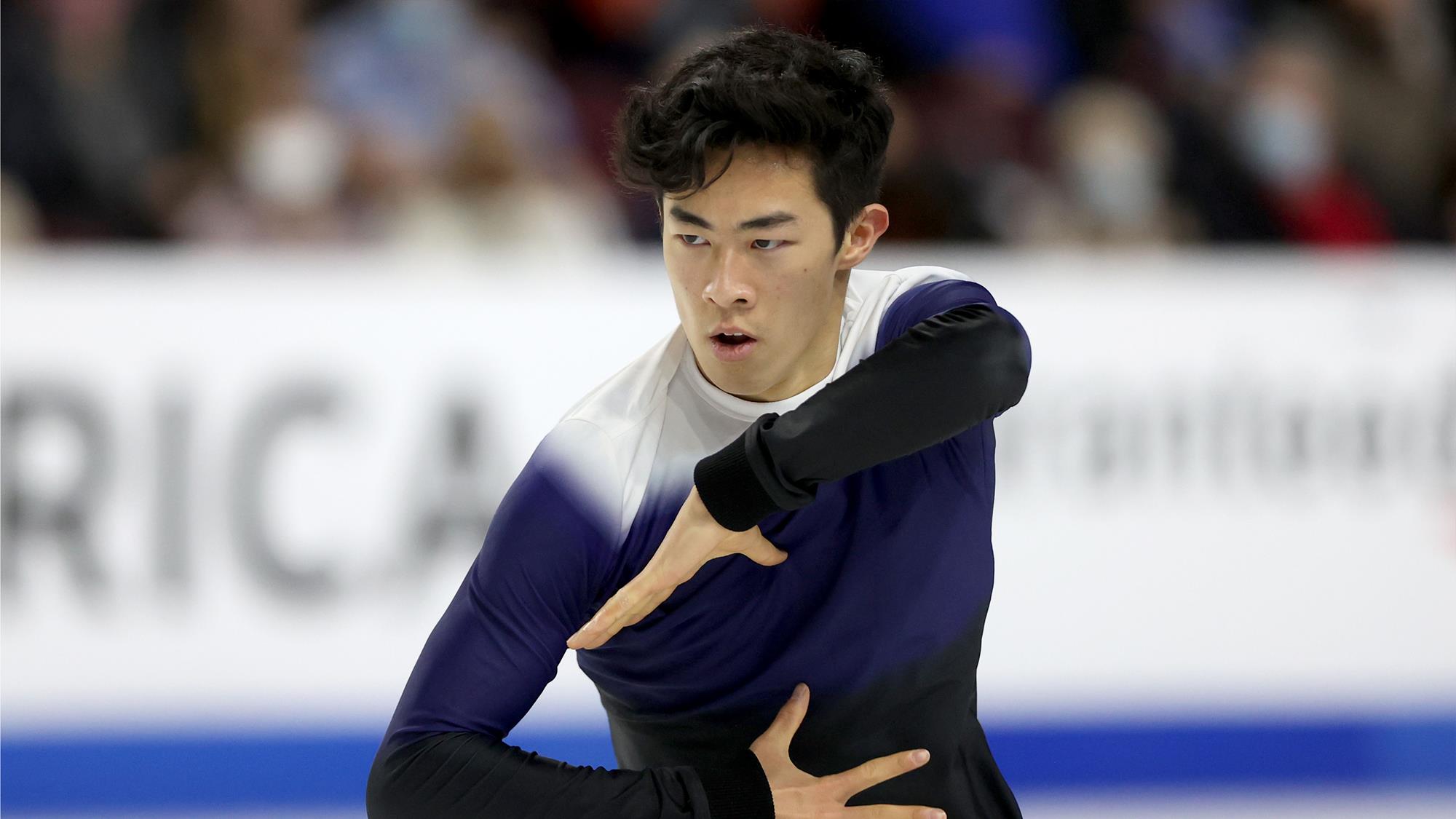 Nathan Chen performs his free skate at Skate Canada International