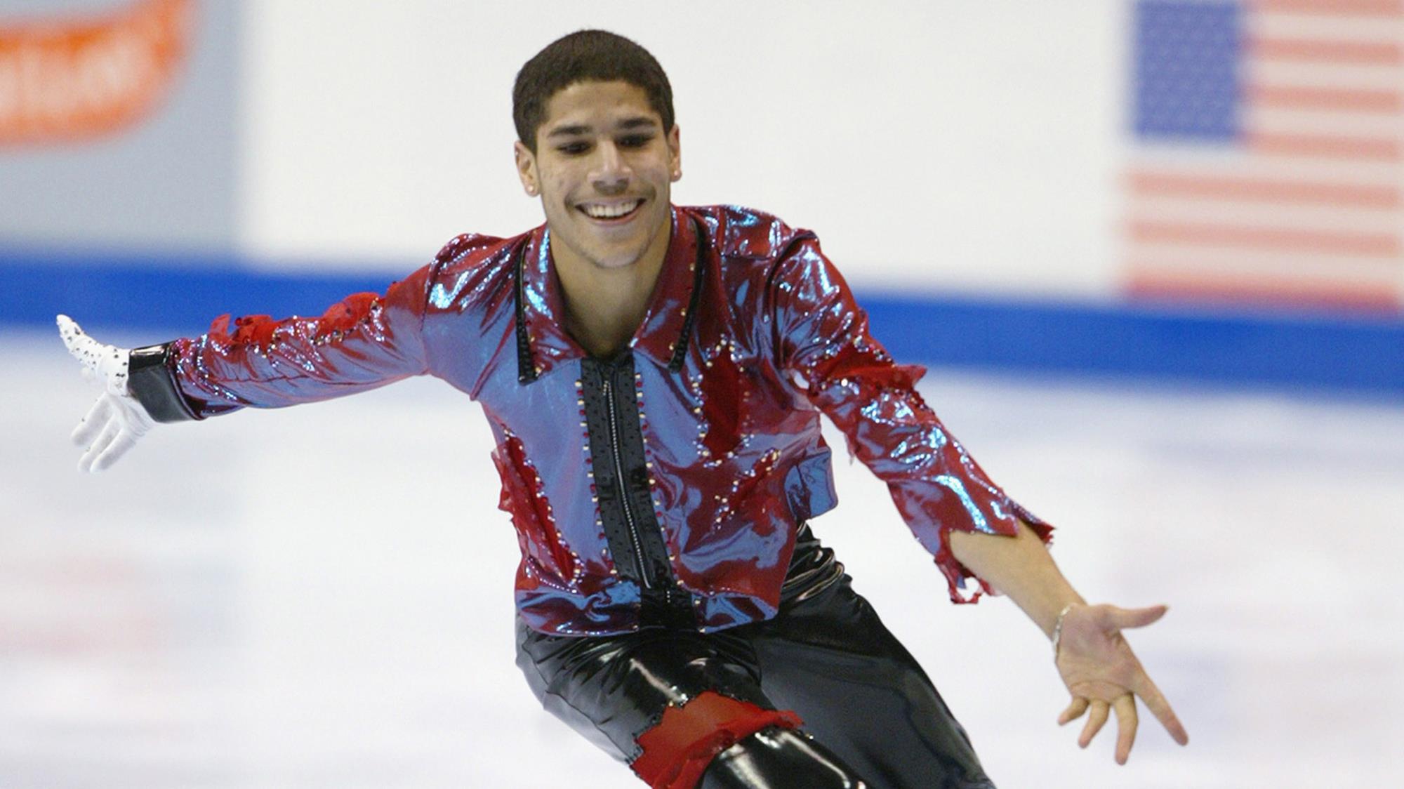 Rohene Ward skates at the 2002 State Farm U.S. Figure Skating Championships