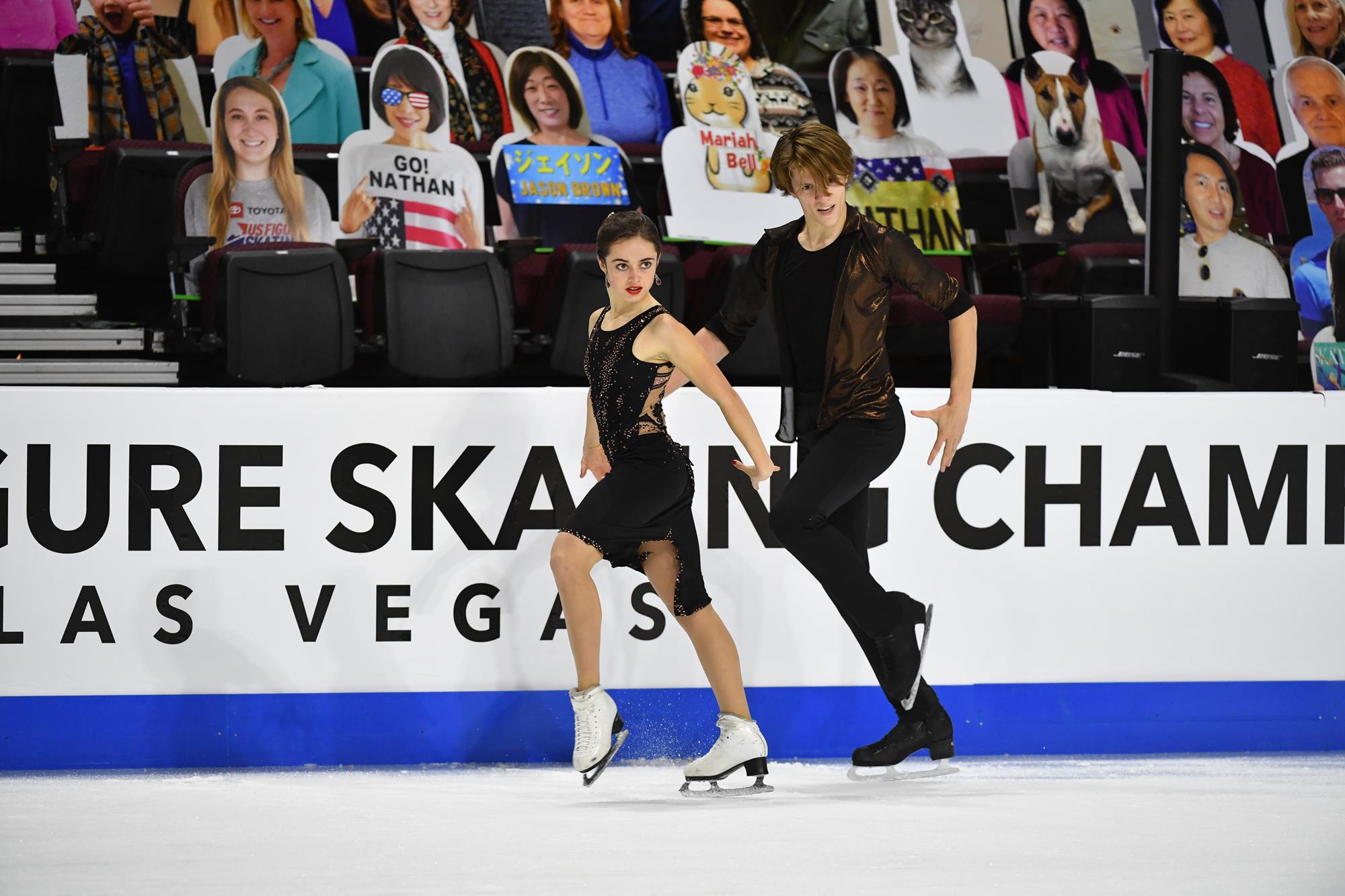 Isabella Flores and Dimitry Tsarevski perform free dance at 2021 Toyota U.S. Figure Skating Championships