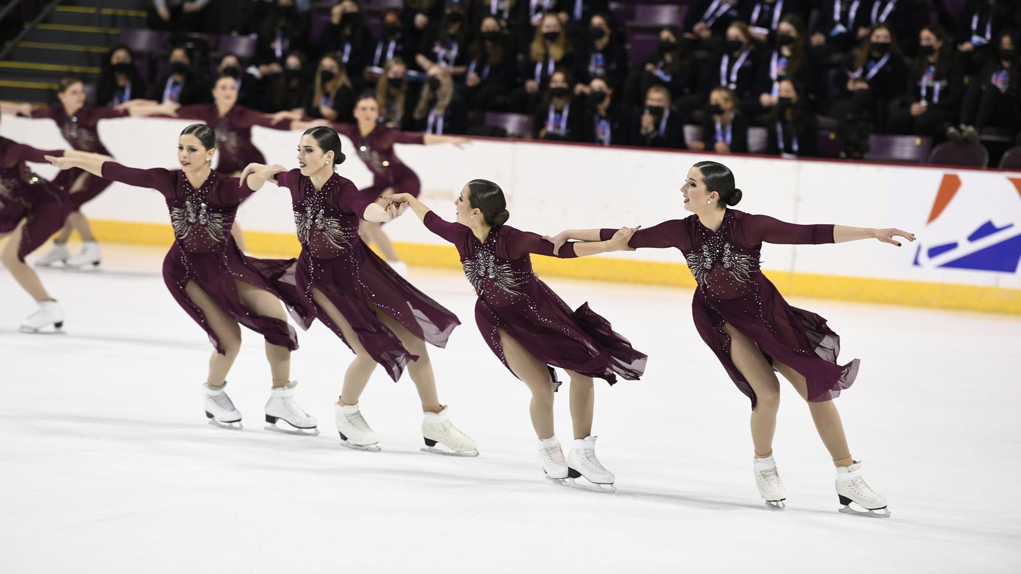 Haydenettes skate their free skate in Colorado Springs