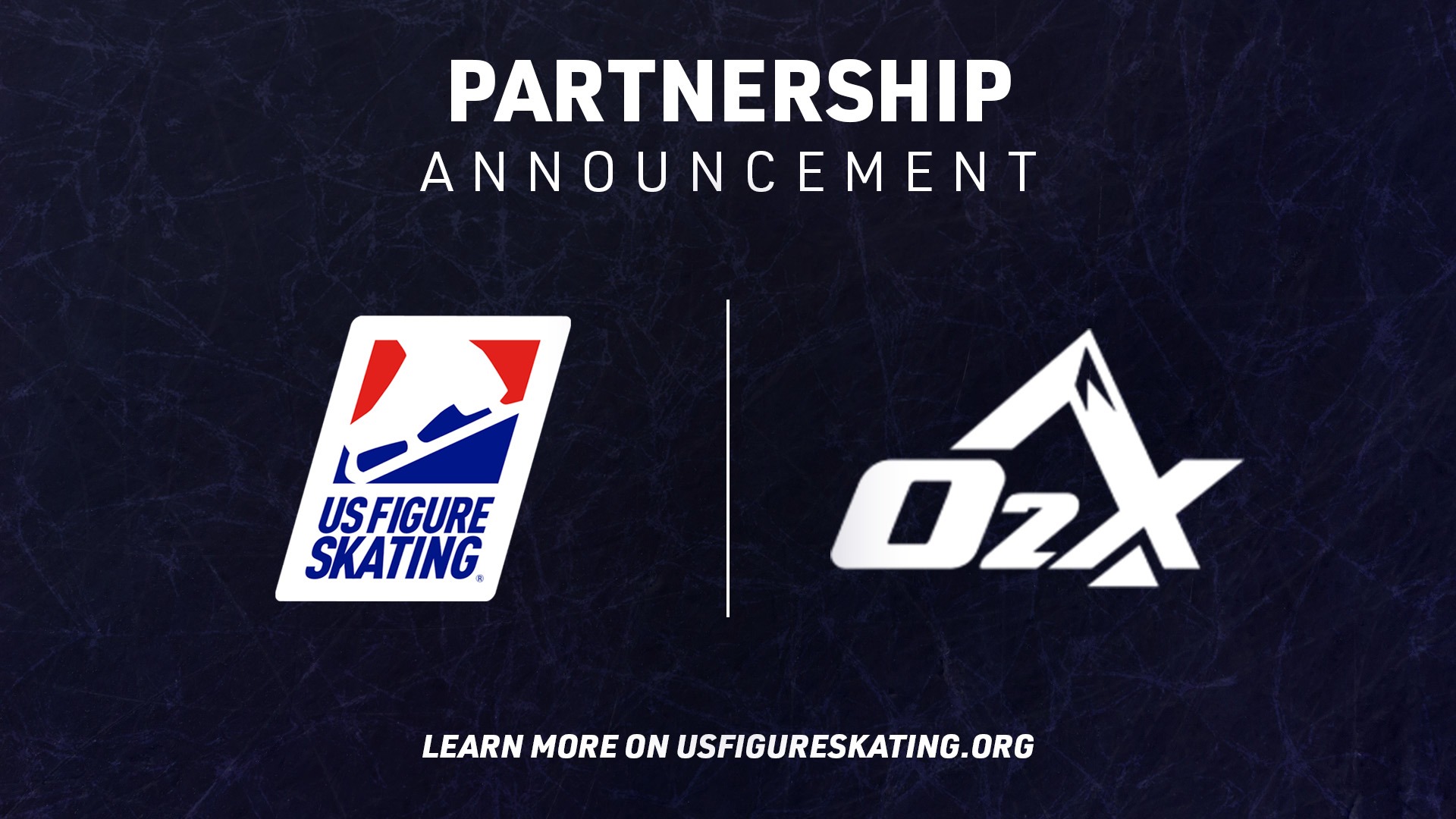 o2x logo and U.S. Figure Skating's logo with the text 