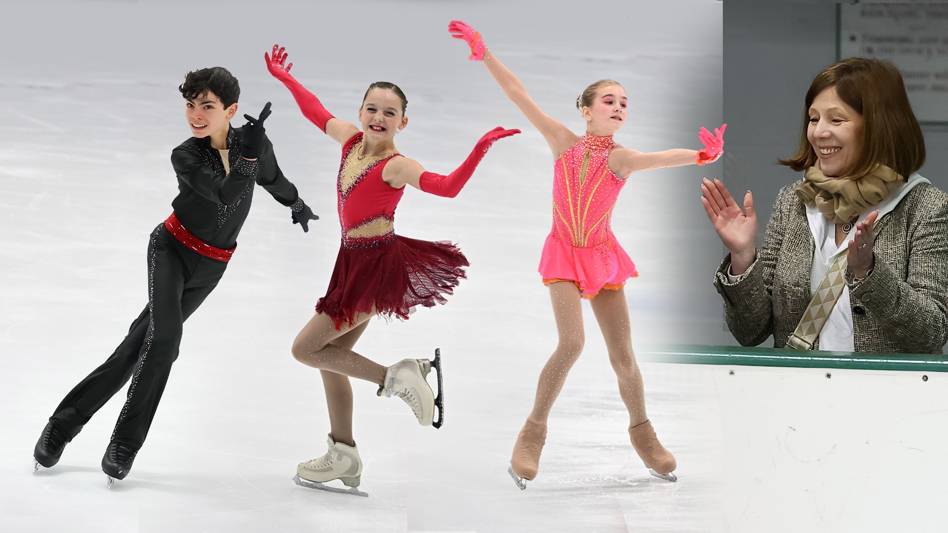 Collage of photos of Franco Aparicio, Alydia Livingston, Everly Livingston and Inna Volyanskaya. 