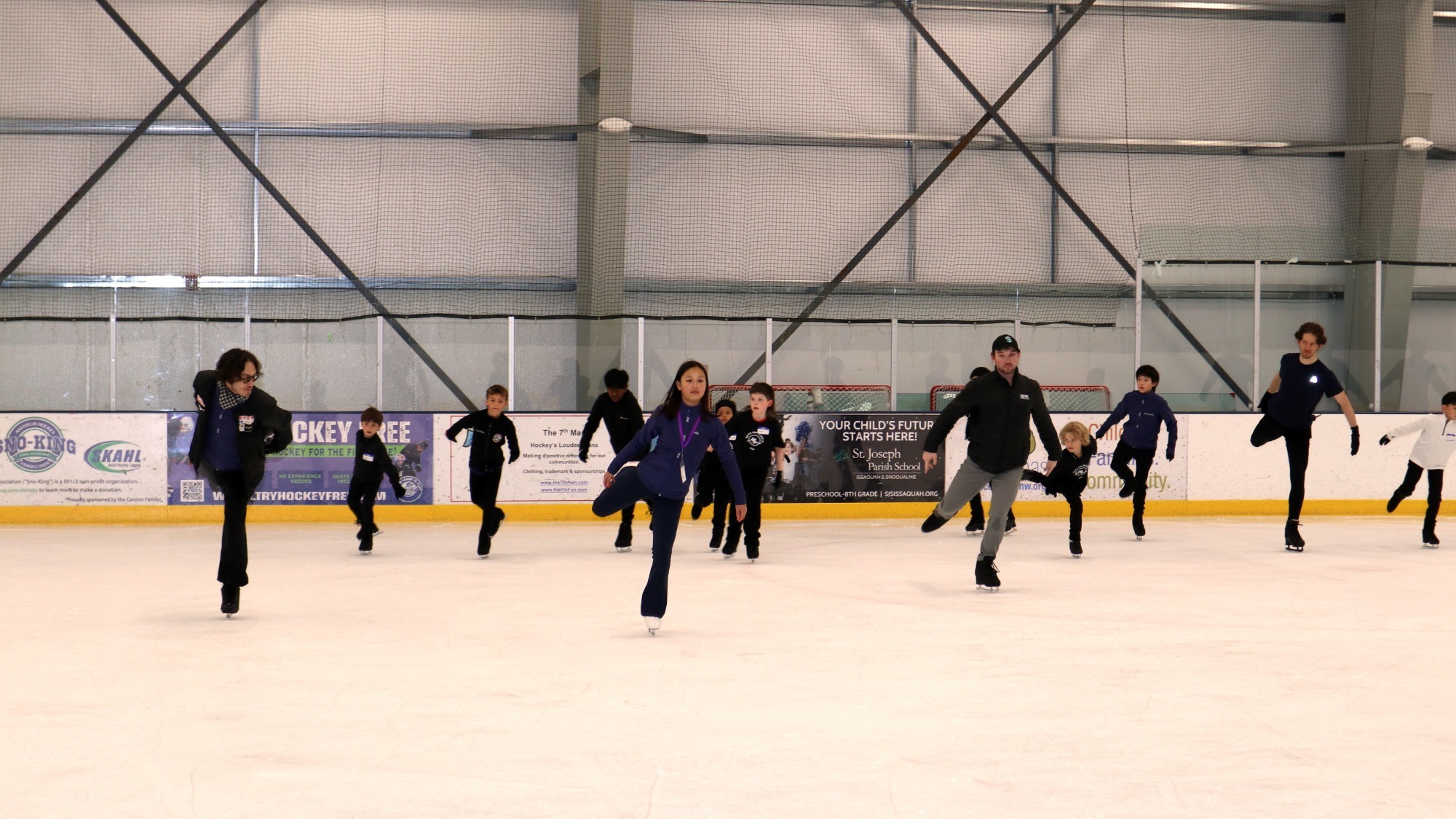 Boys on Blades members and supporters at the Snoqualmie Figure Skating Club