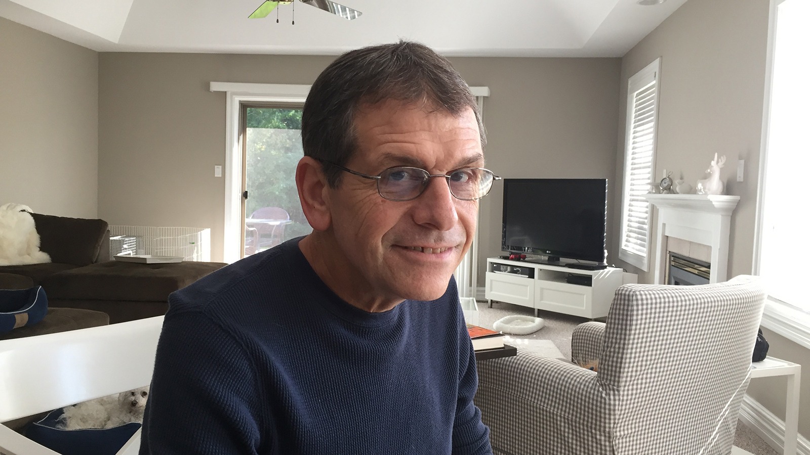 Johnny Johns at his desk