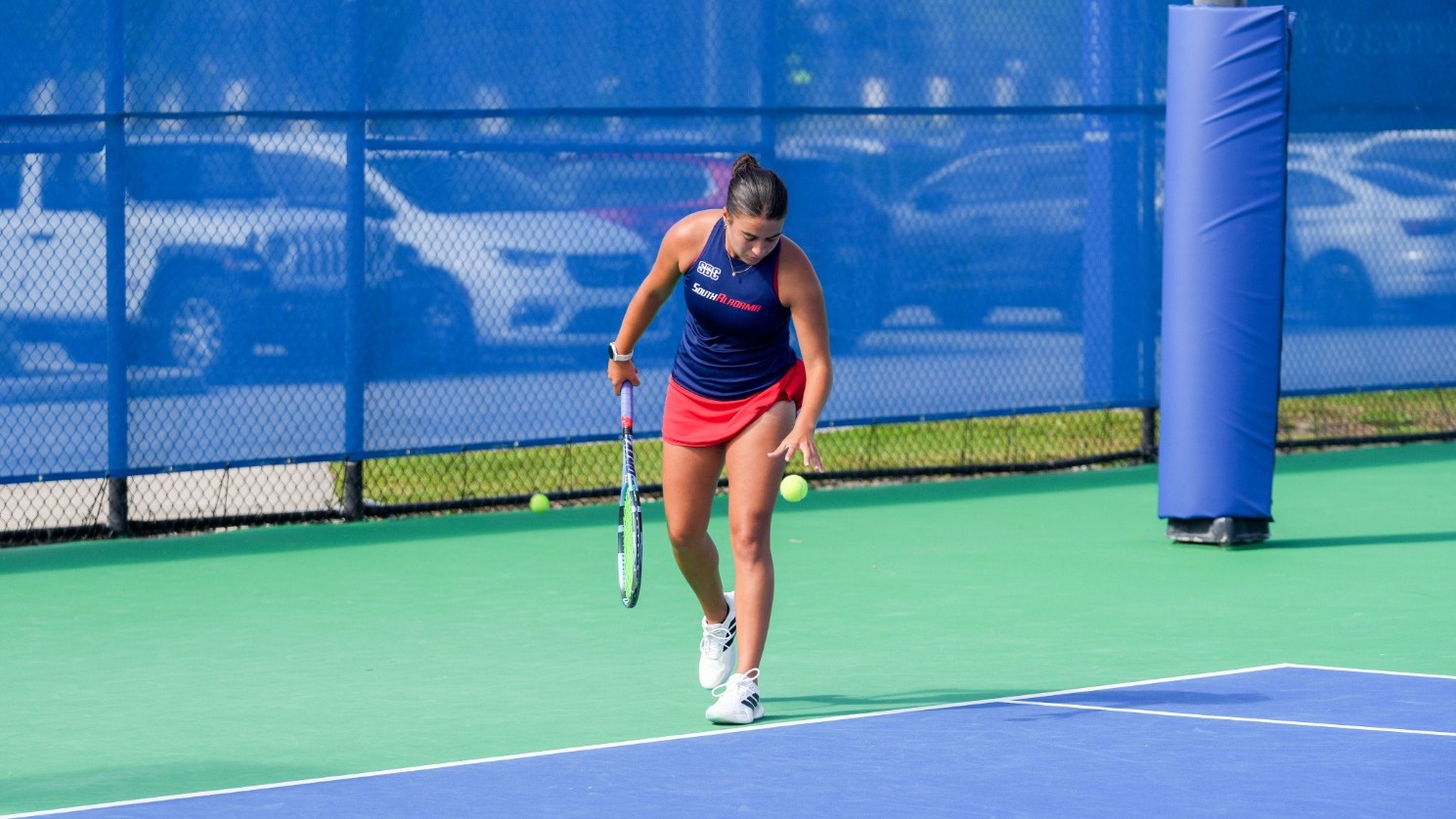 South Alabama women's tennis faces FGCU at the FGCU Tennis Complex in Fort Myers, Florida.