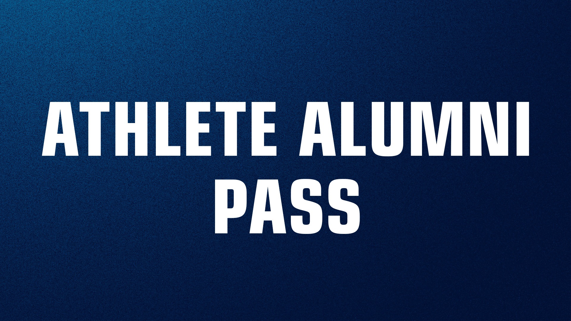 Athlete Alumni Pass