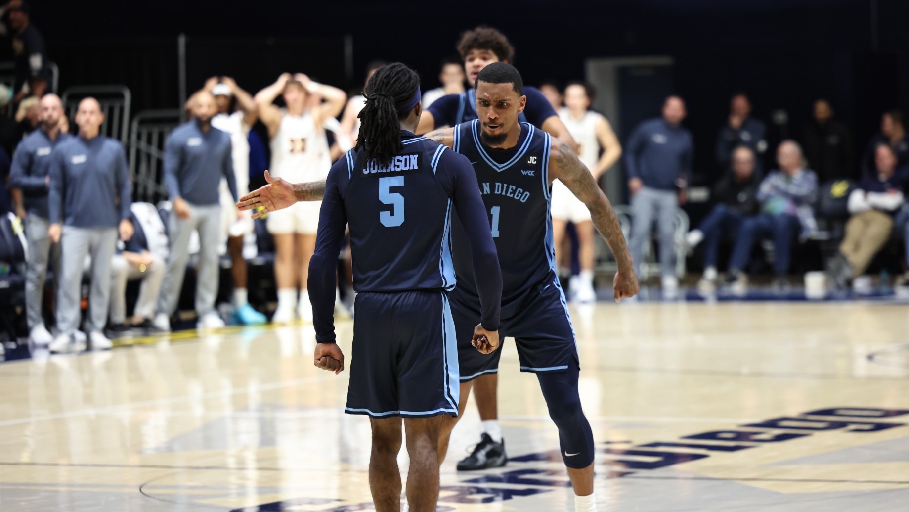 Ty Laur Johnson Game Winner Celebration at UCSD