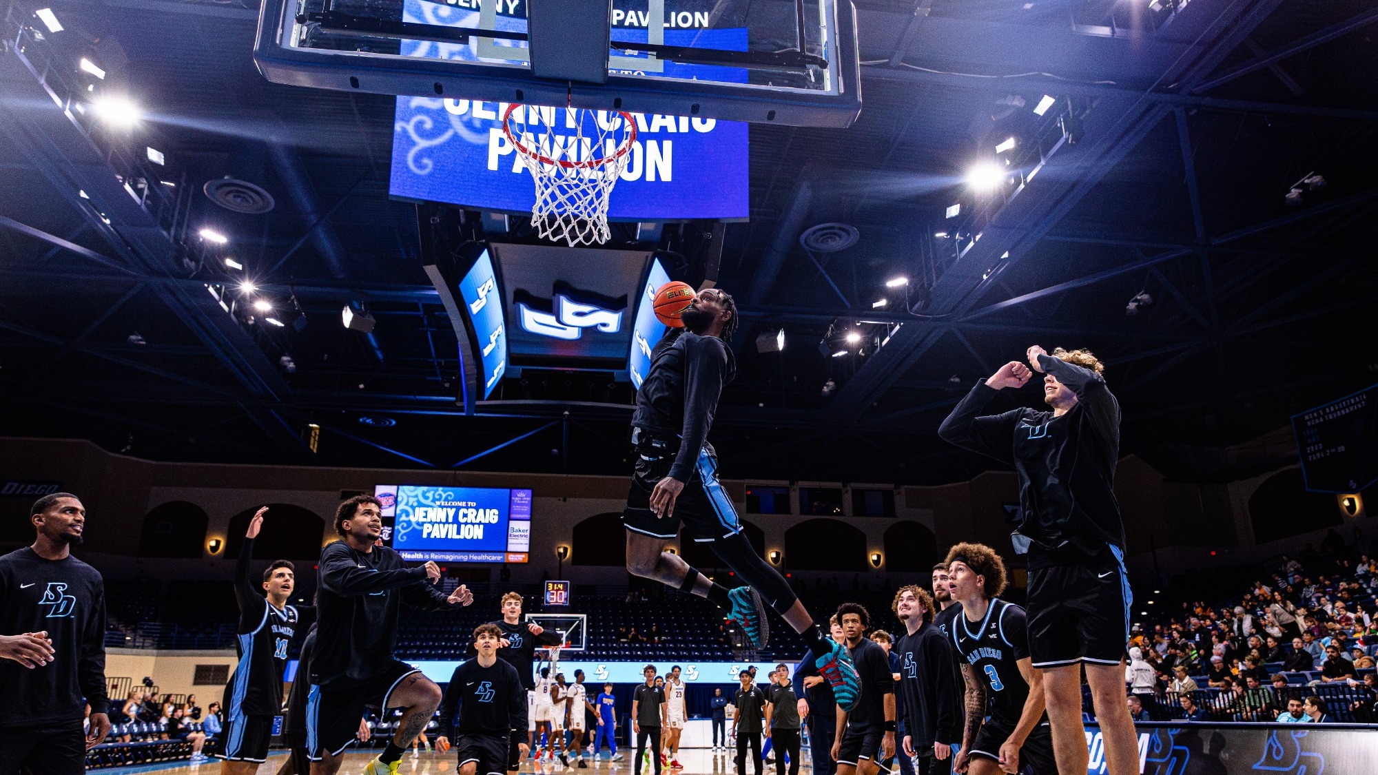 Tim Moore Jr. Pregame Dunk