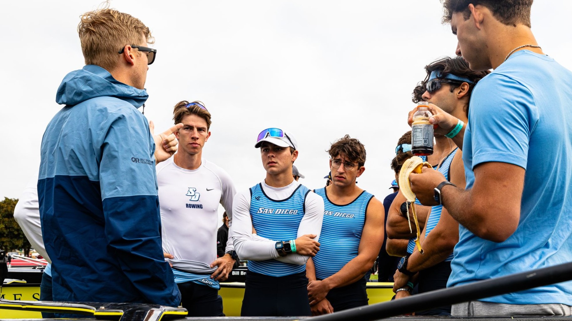 Bart Thompson Men's Rowing Huddle
