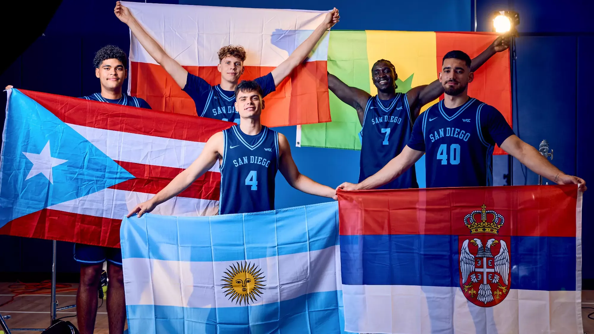 MBB Internationals Group Photo Flags
