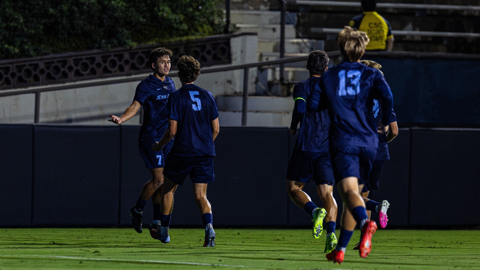 Oli Rhoades Celebrating
