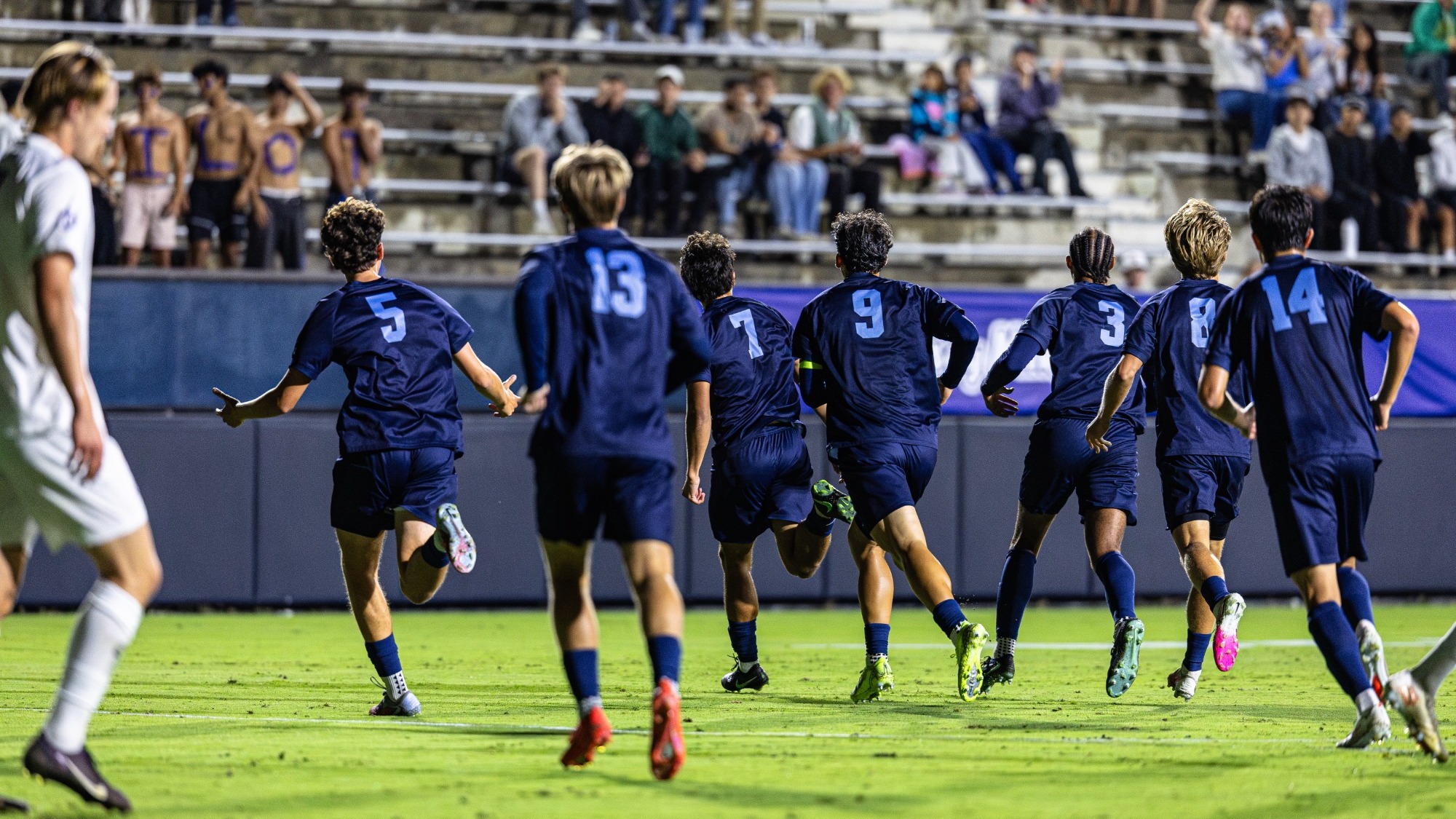 USD Men's Soccer Celebrating