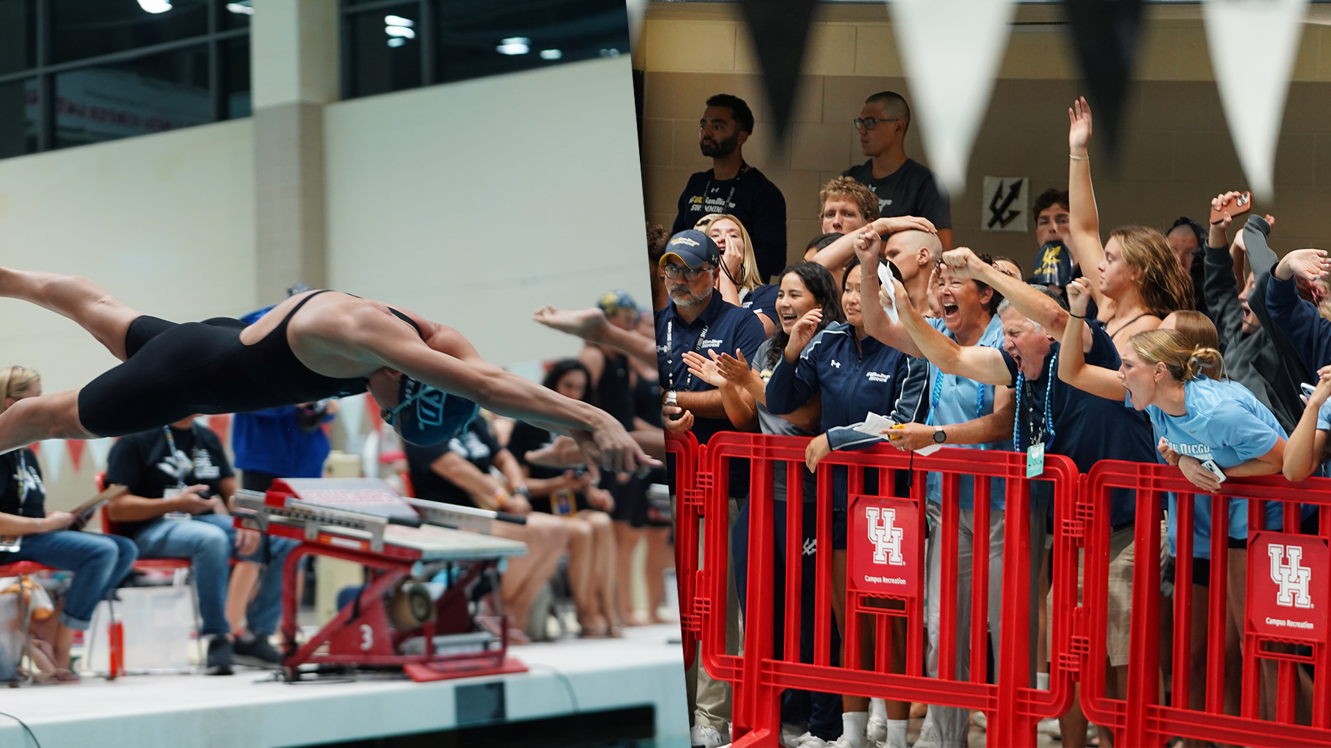 usd swim and dive at 2026 big west championships feb 11 2026 - credit big west