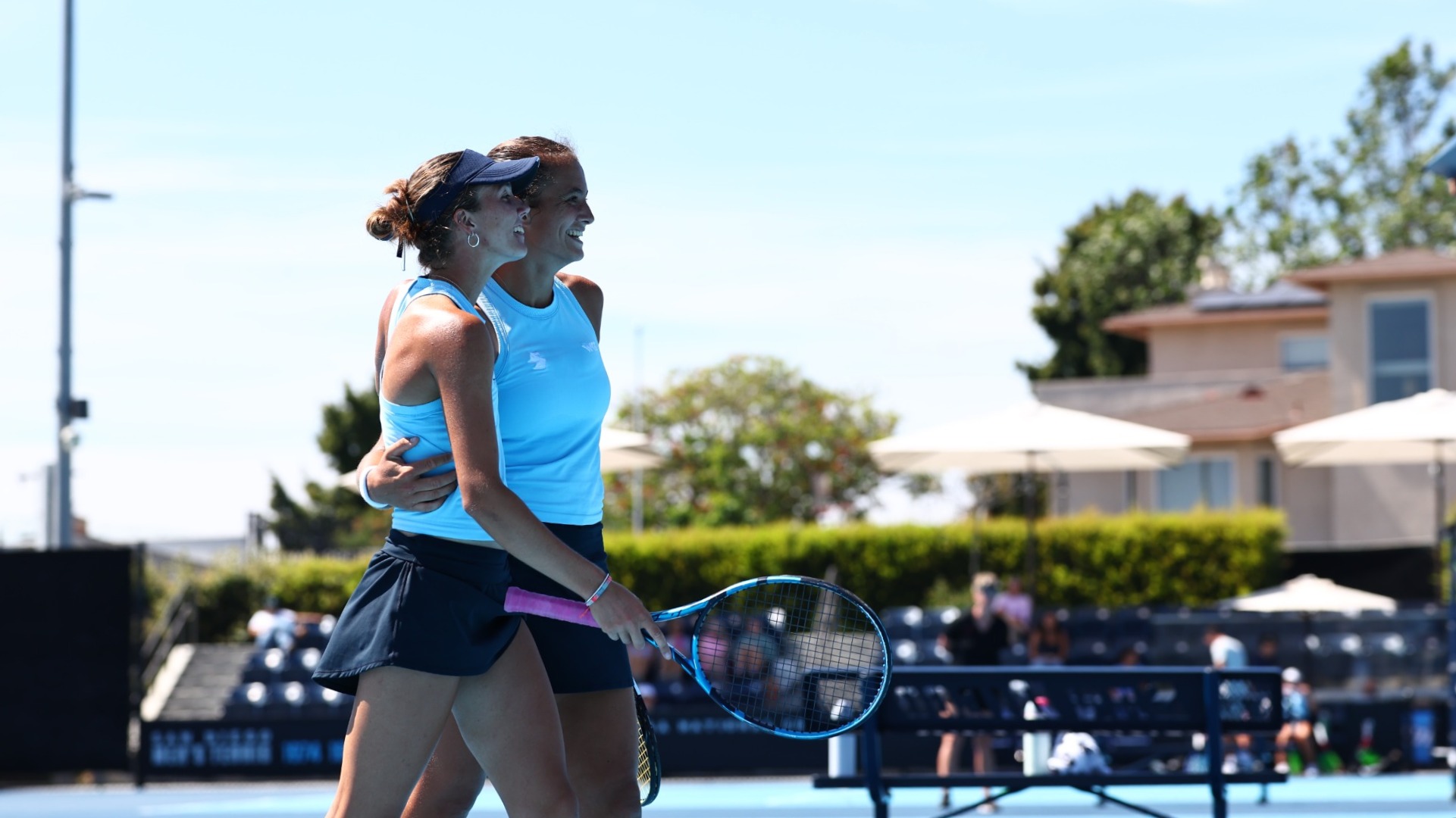 Ines Leon and Hannah Read Hug