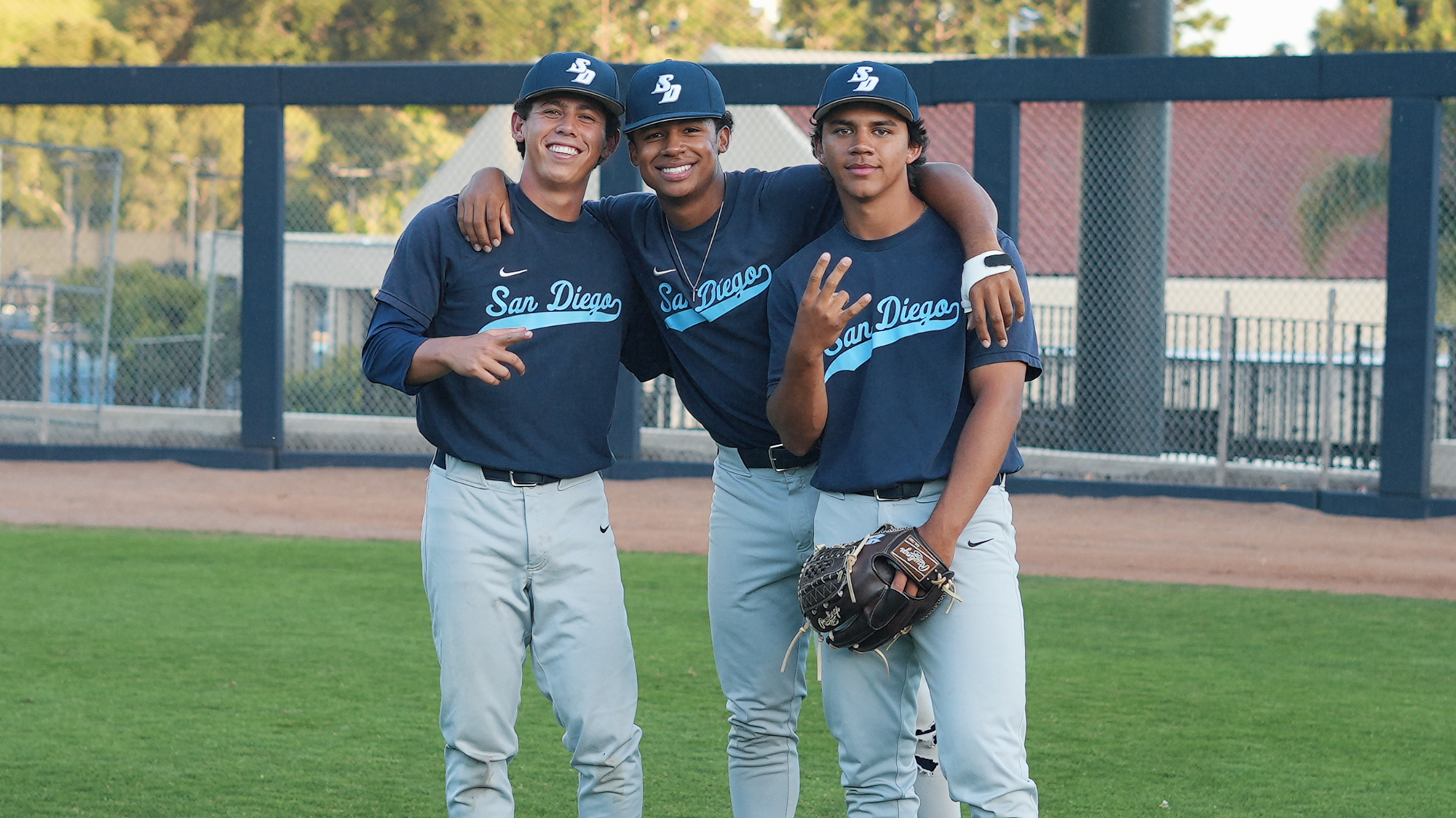 chaz mcroberts, adrian beltre jr, and fernando palencia at pepperdine- 3_26_26 - credit anderson haigler