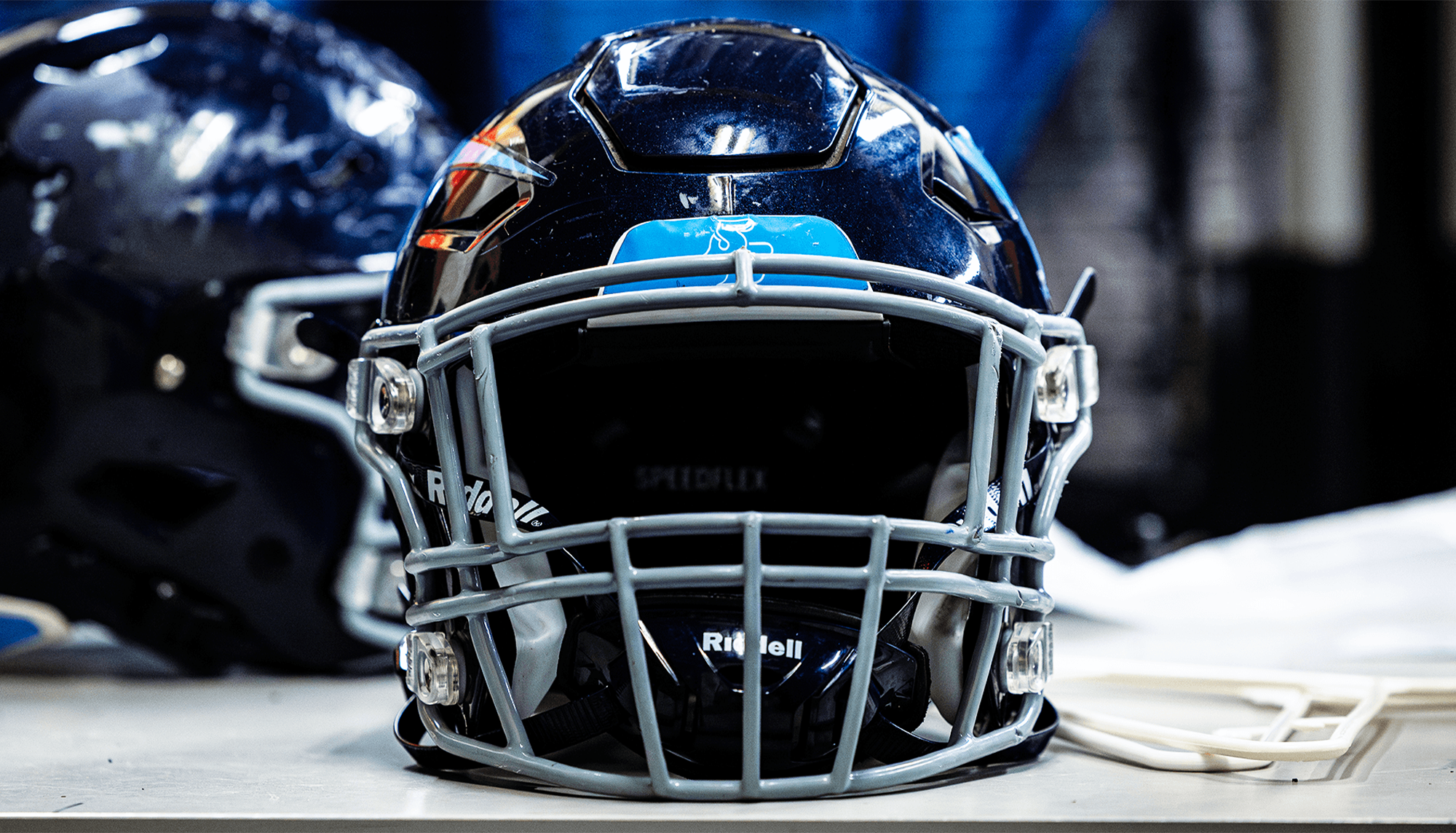 Photograph of a San Diego football helmet