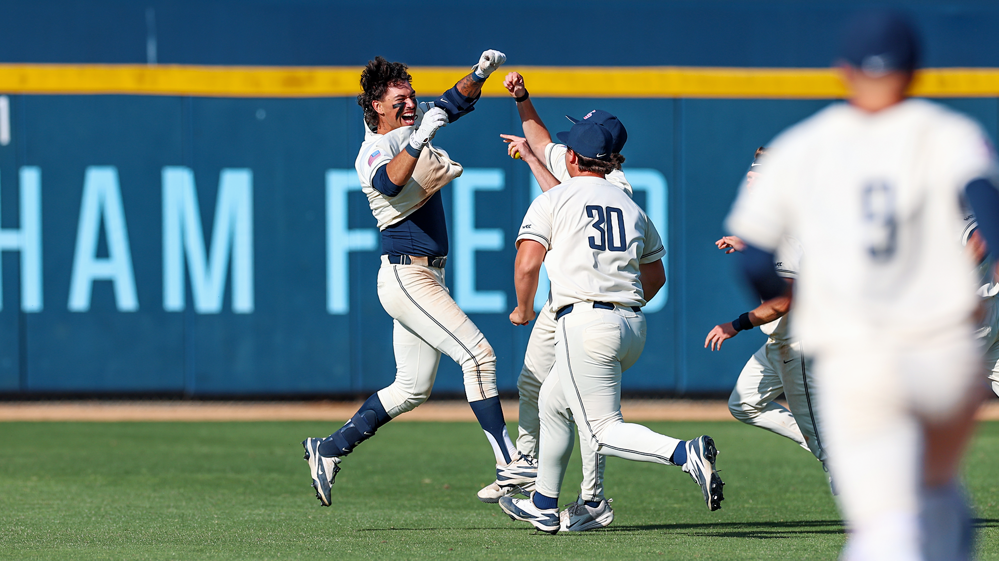 andrew gauna celebrates walk-off win over seattle u 4/16/26 - credit abraham arredondo