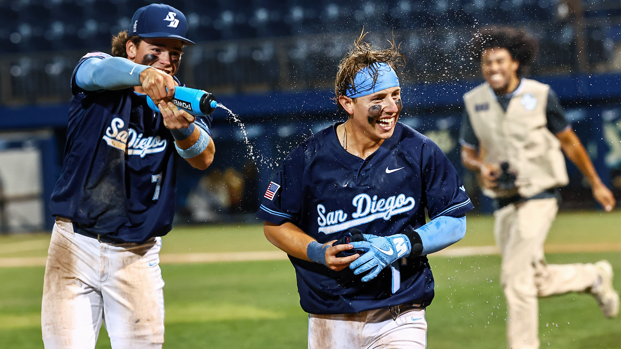 connor meidroth celebrates walk-off win over ucsd - 4_21_26 - credit thomas christensen