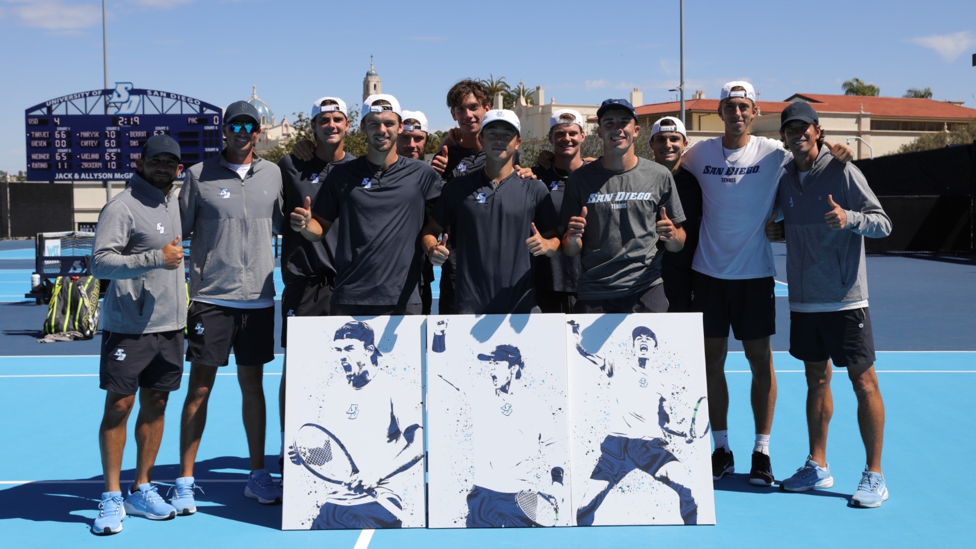 Men's Tennis Senior Day Group Photo