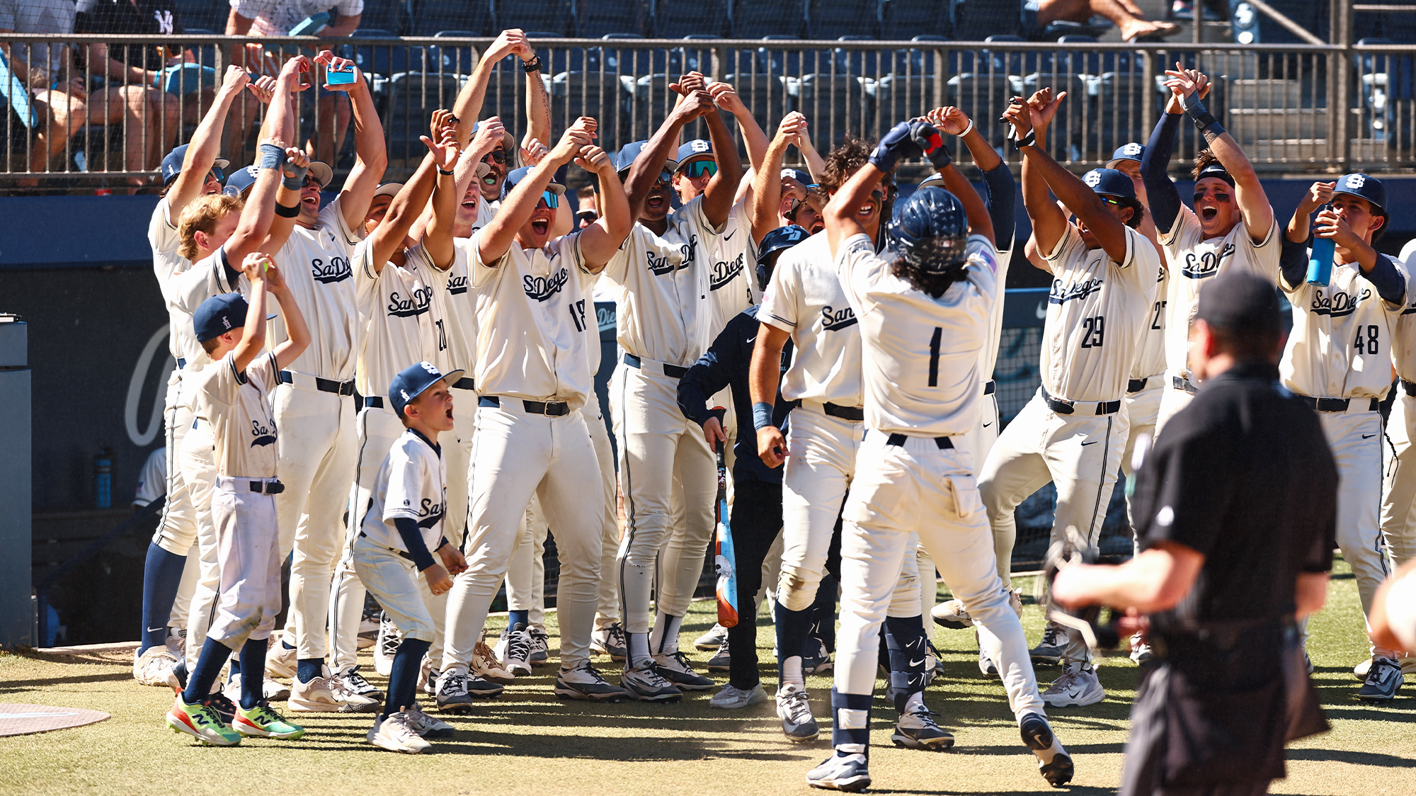 gage mestas celebrates home run versus santa clara 4_4_26 - credit thomas christensen