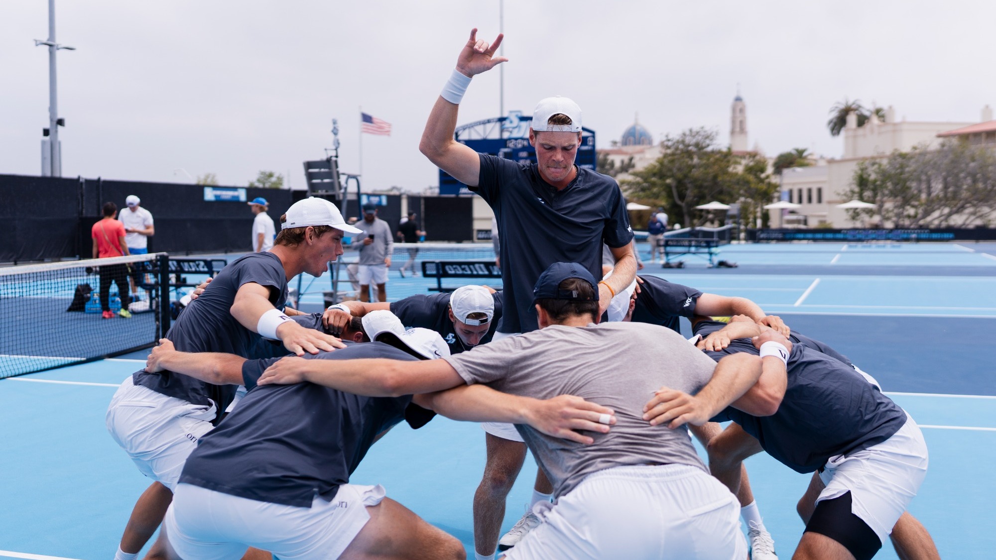 Lambert Ruland MTEN Huddle NCAAs