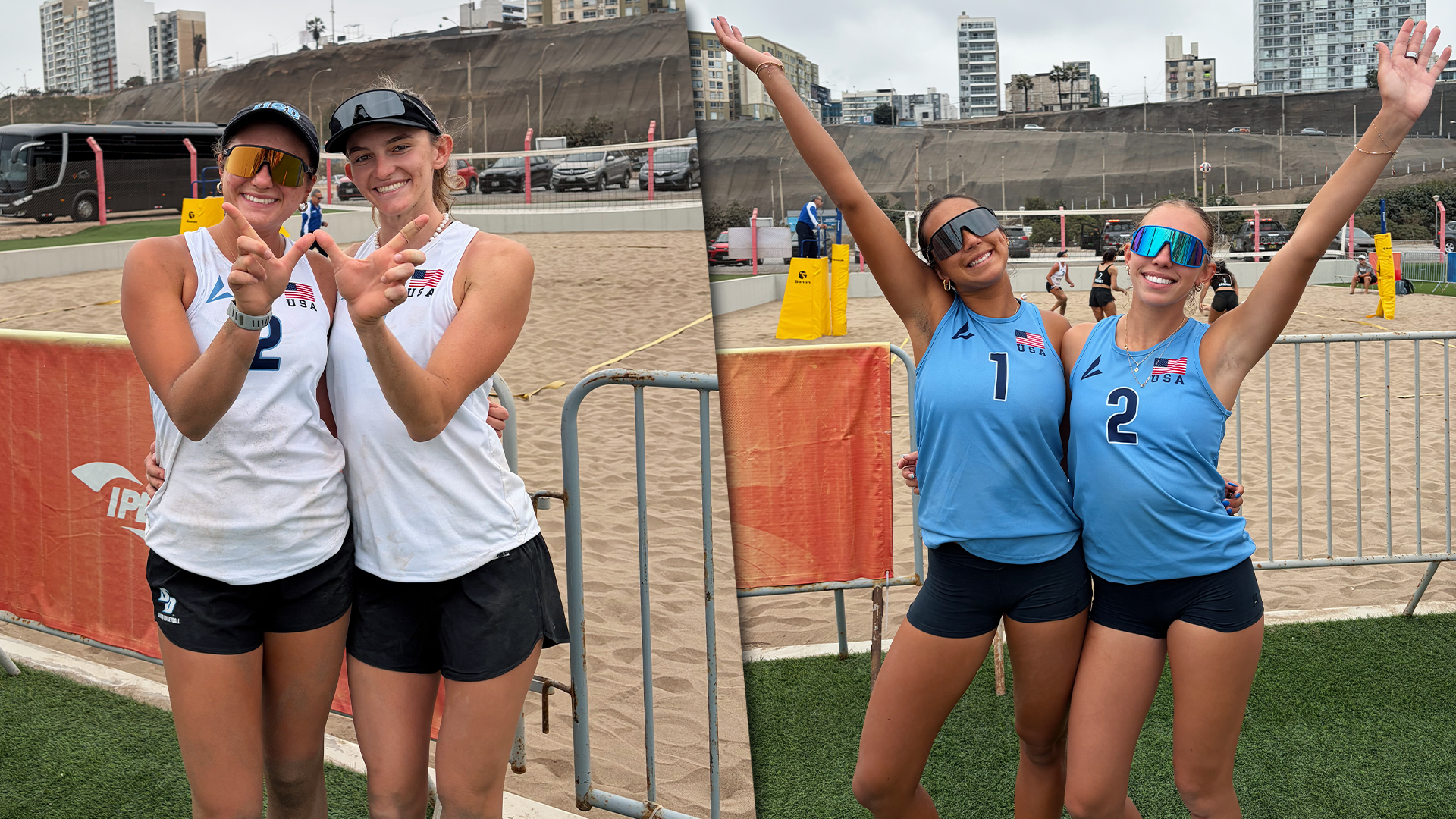 sam herman, maddy white, lauren watson, and niki egan at 2026 fisu america games