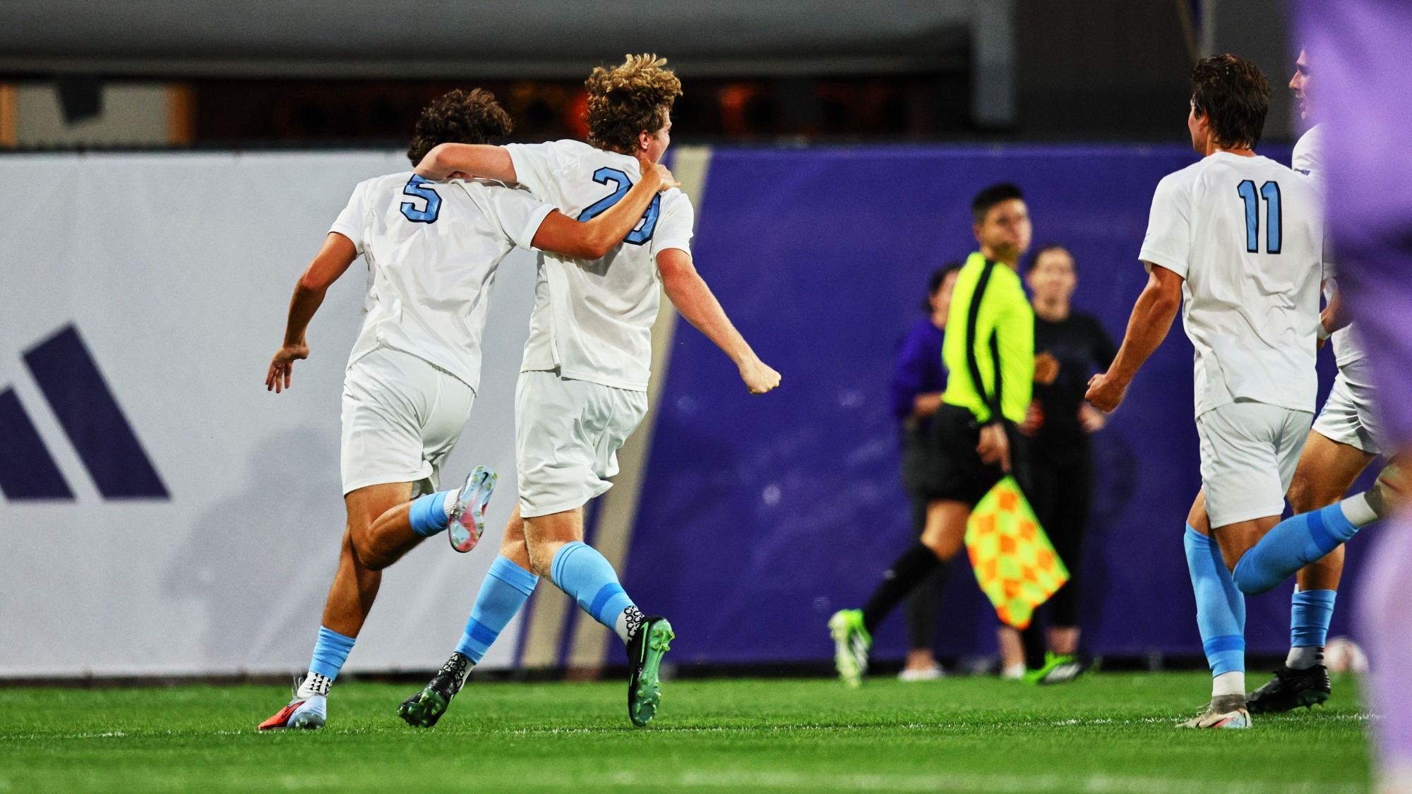 Men's Soccer Celebrating