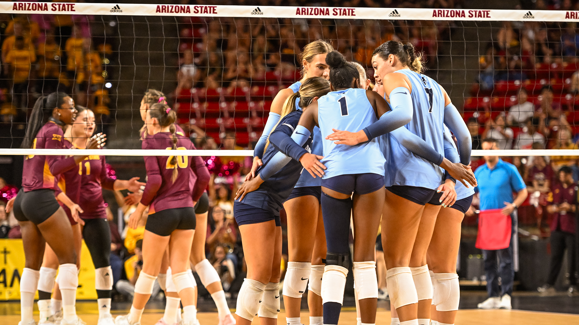 usd vb at #7 arizona state 9/12/26 - credit Thomas Fernandez/Sun Devil Athletics
