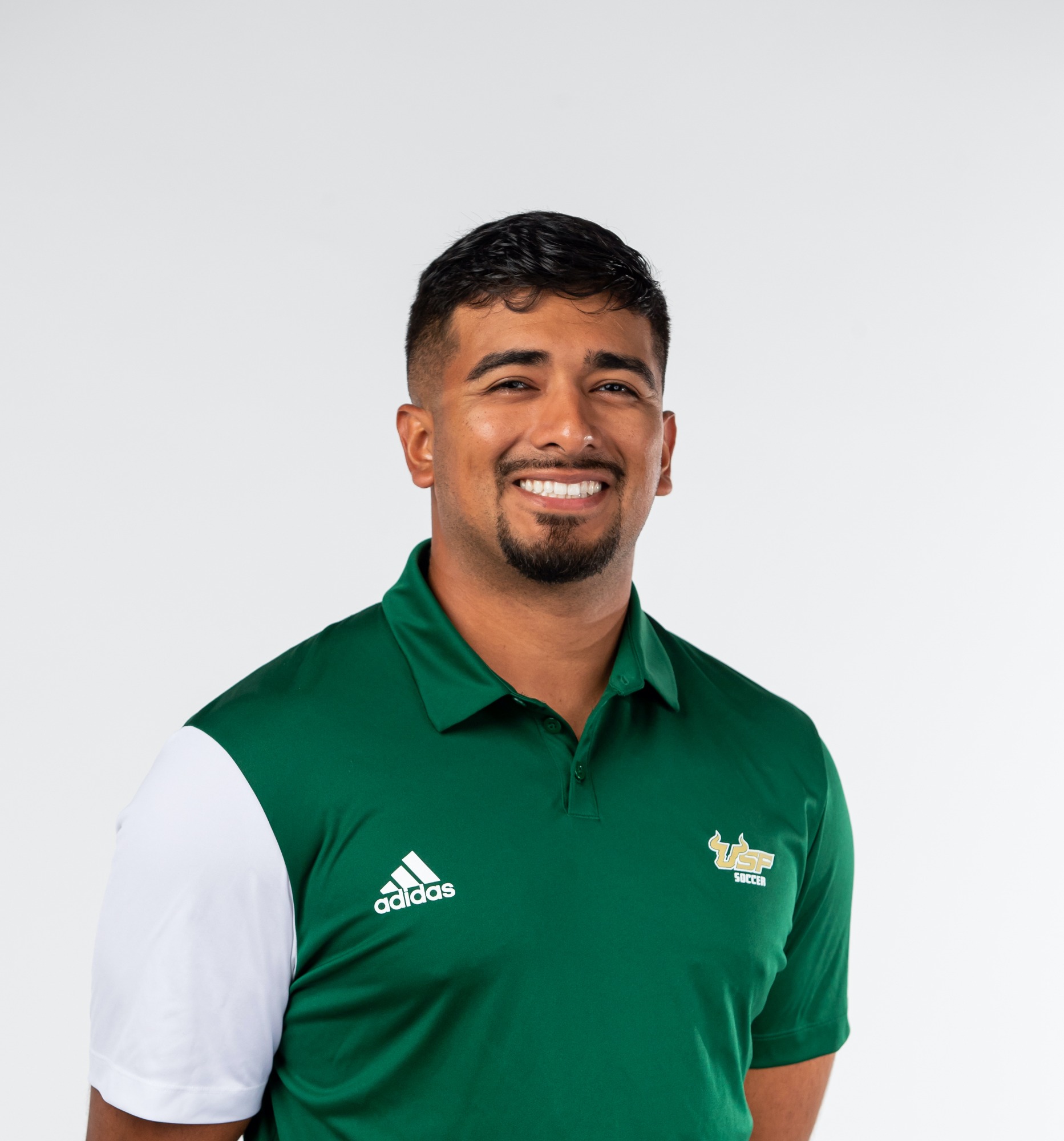 Headshots for men's soccer staff on August 23, 2022. (Mary Holt/South Florida Athletics)